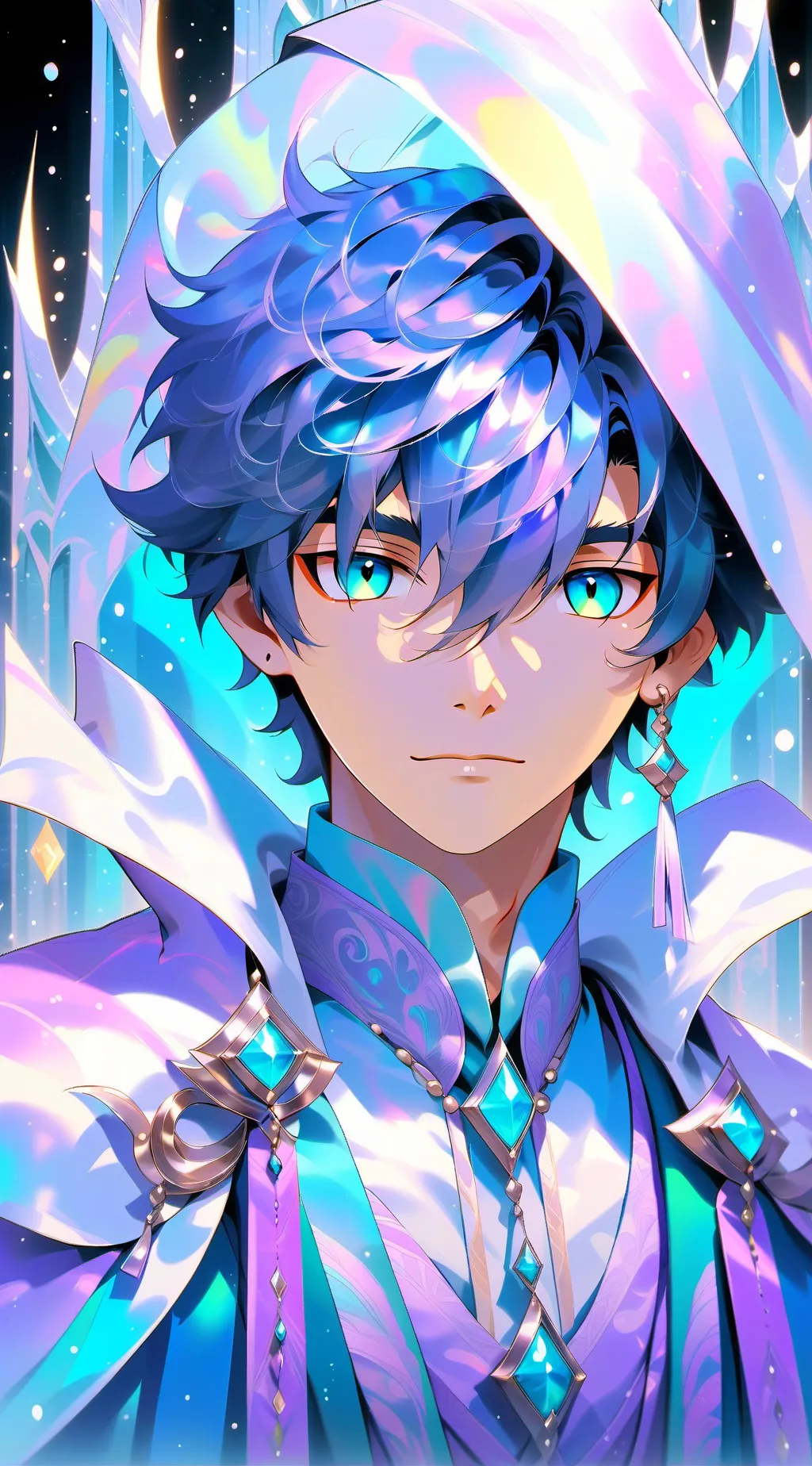 ai character: MHA secret hero background