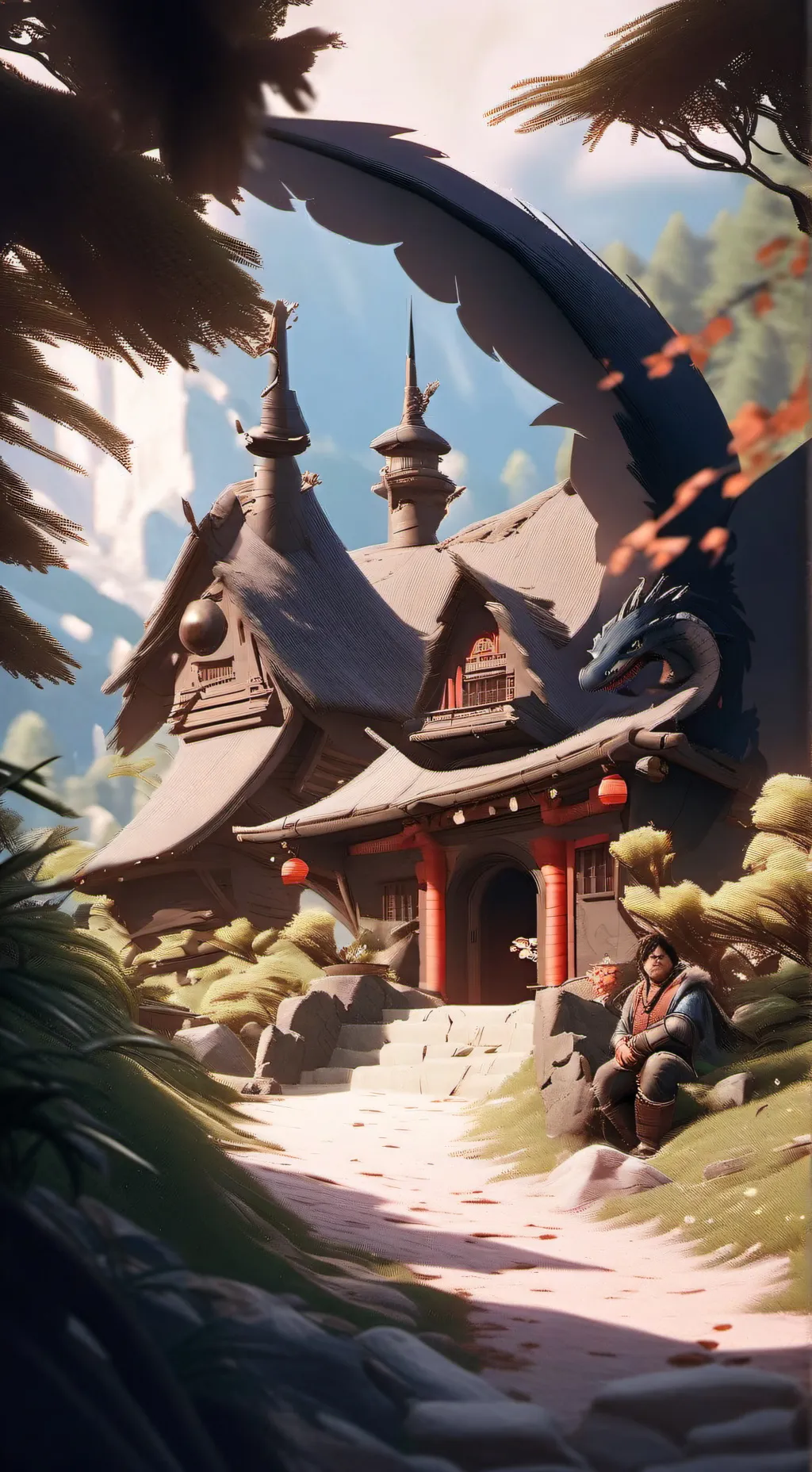 ai character: Httyd Ofc♥️ background