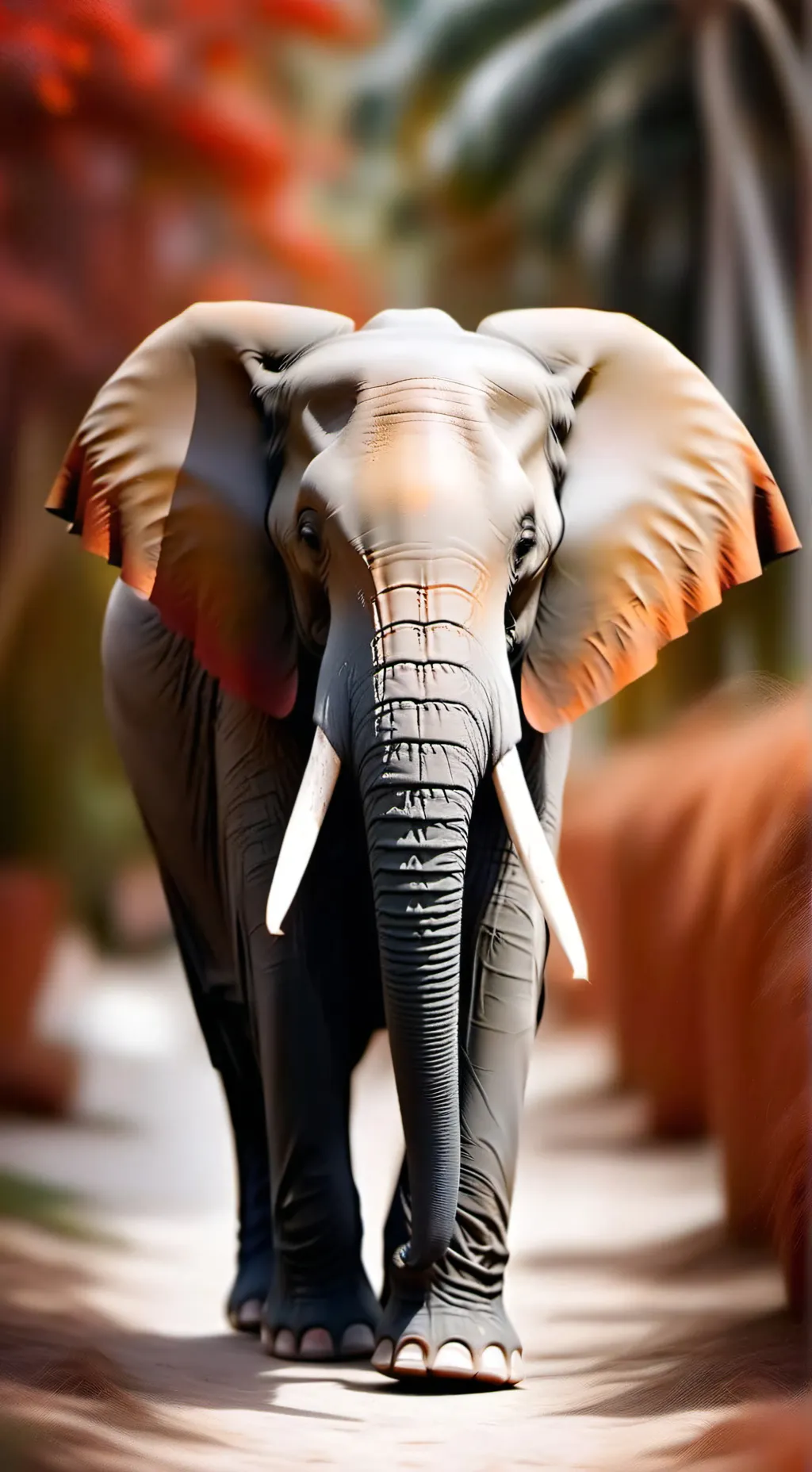 ai character: elephant background