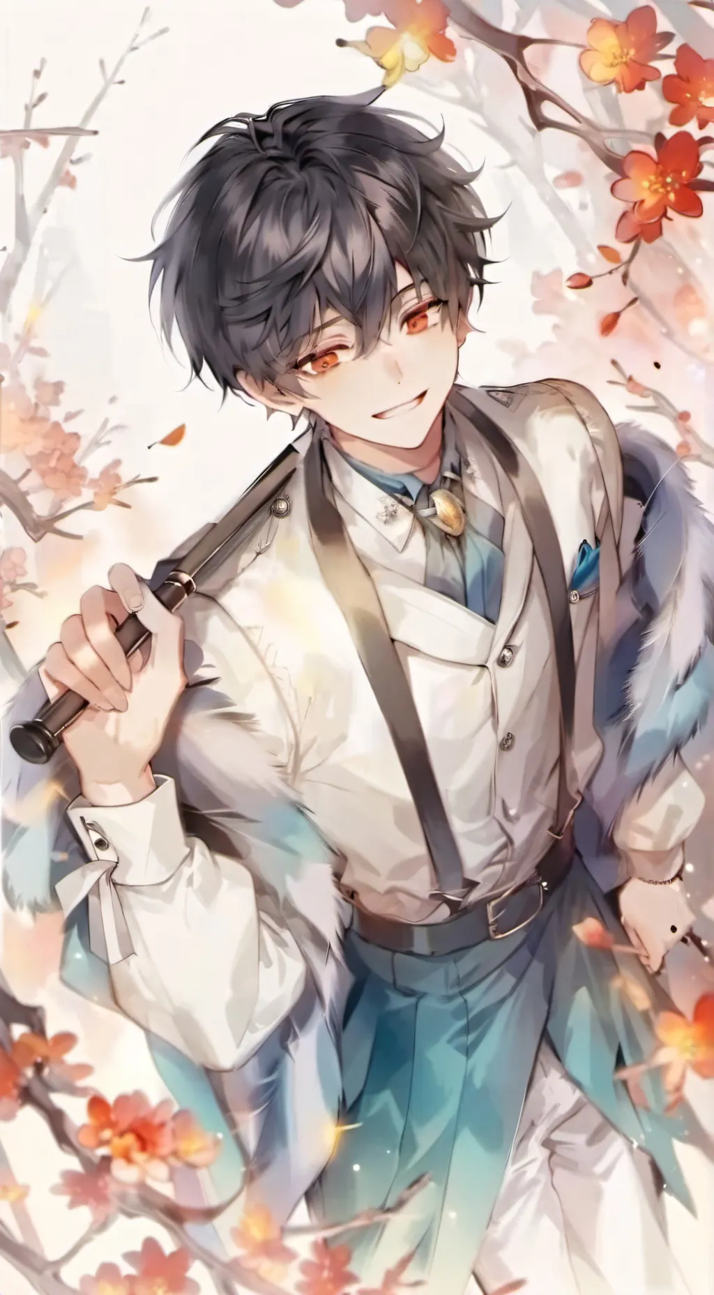 ai character: •★Chłopiec★• background