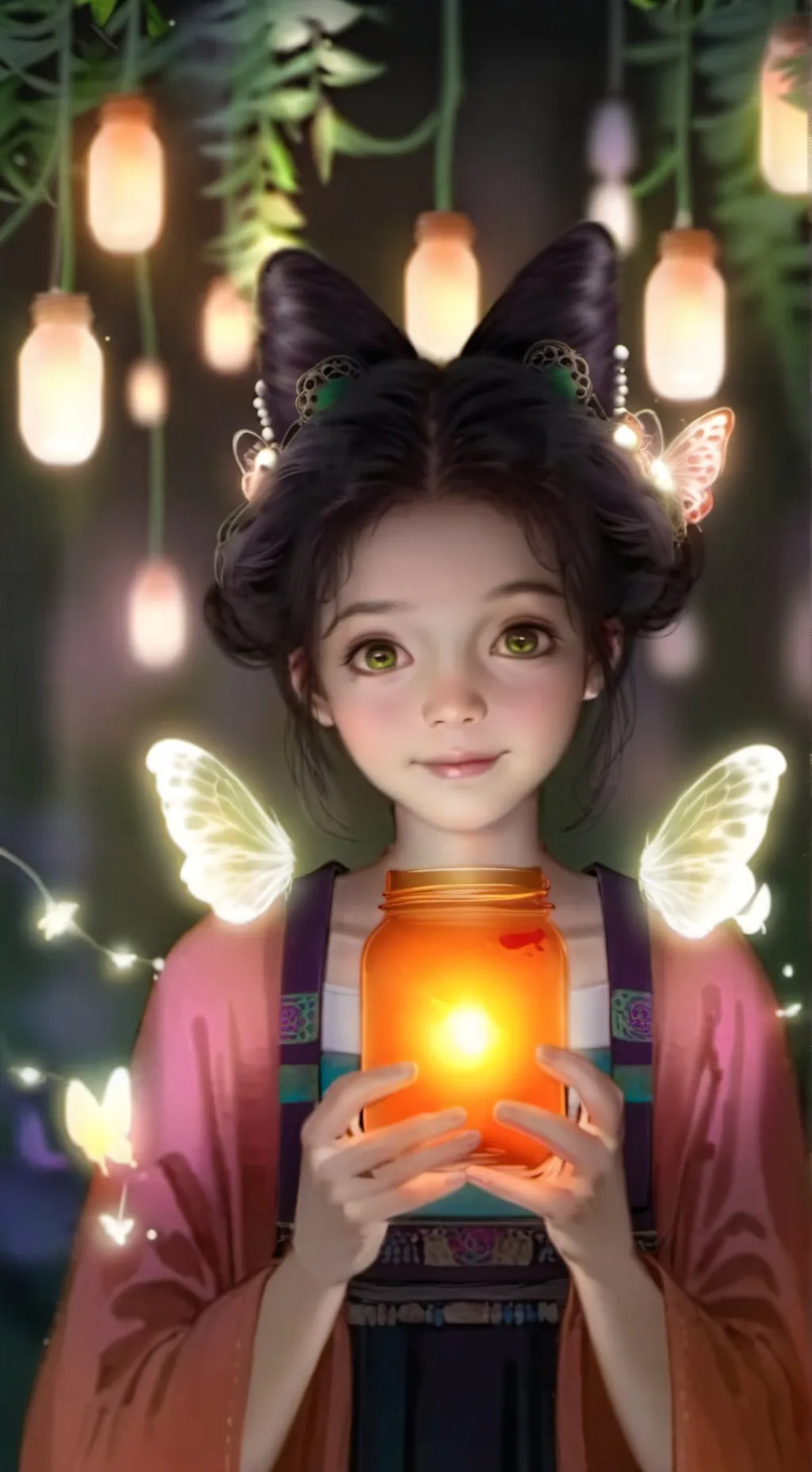 ai character: Дух бабоч background