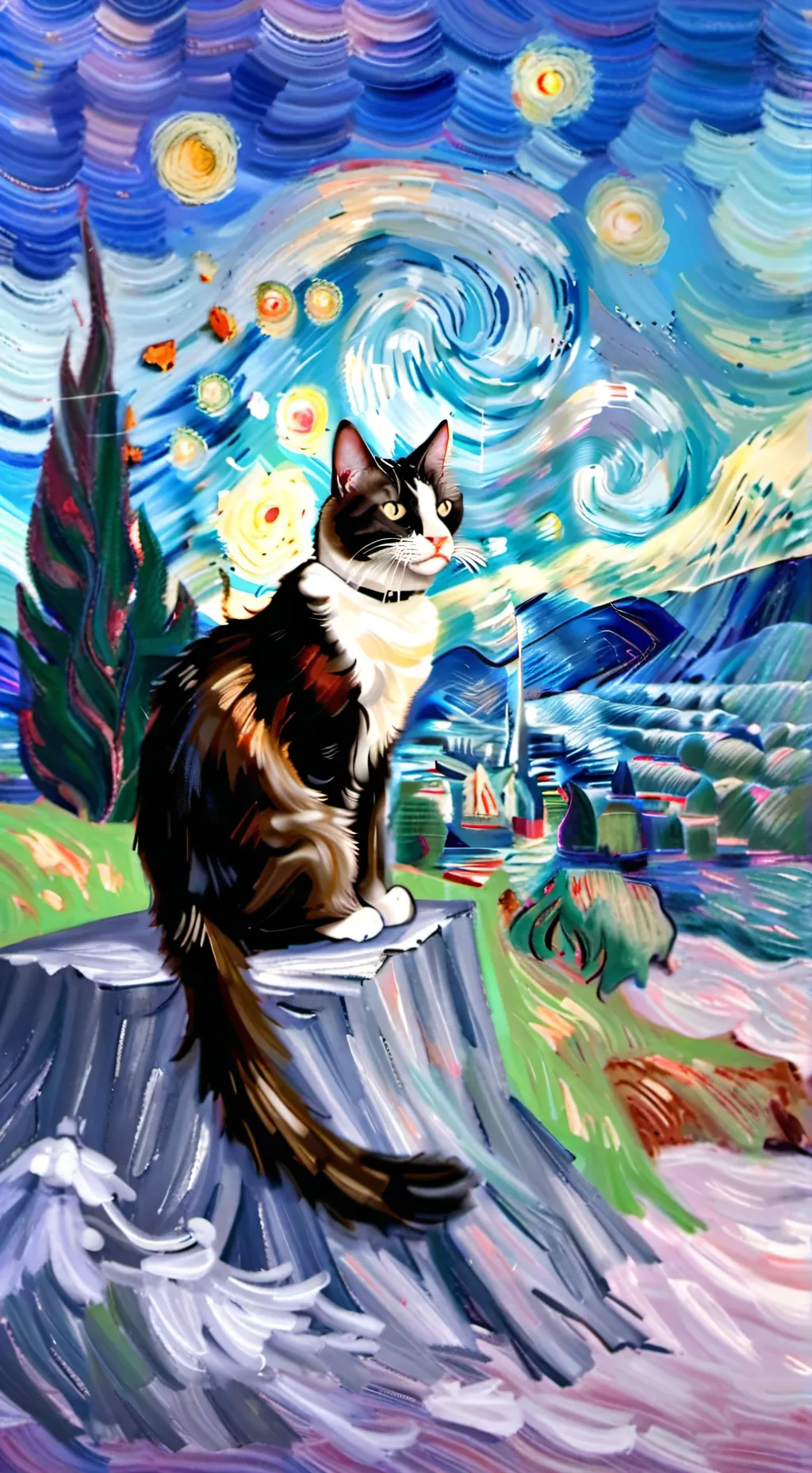 ai character: Luna background