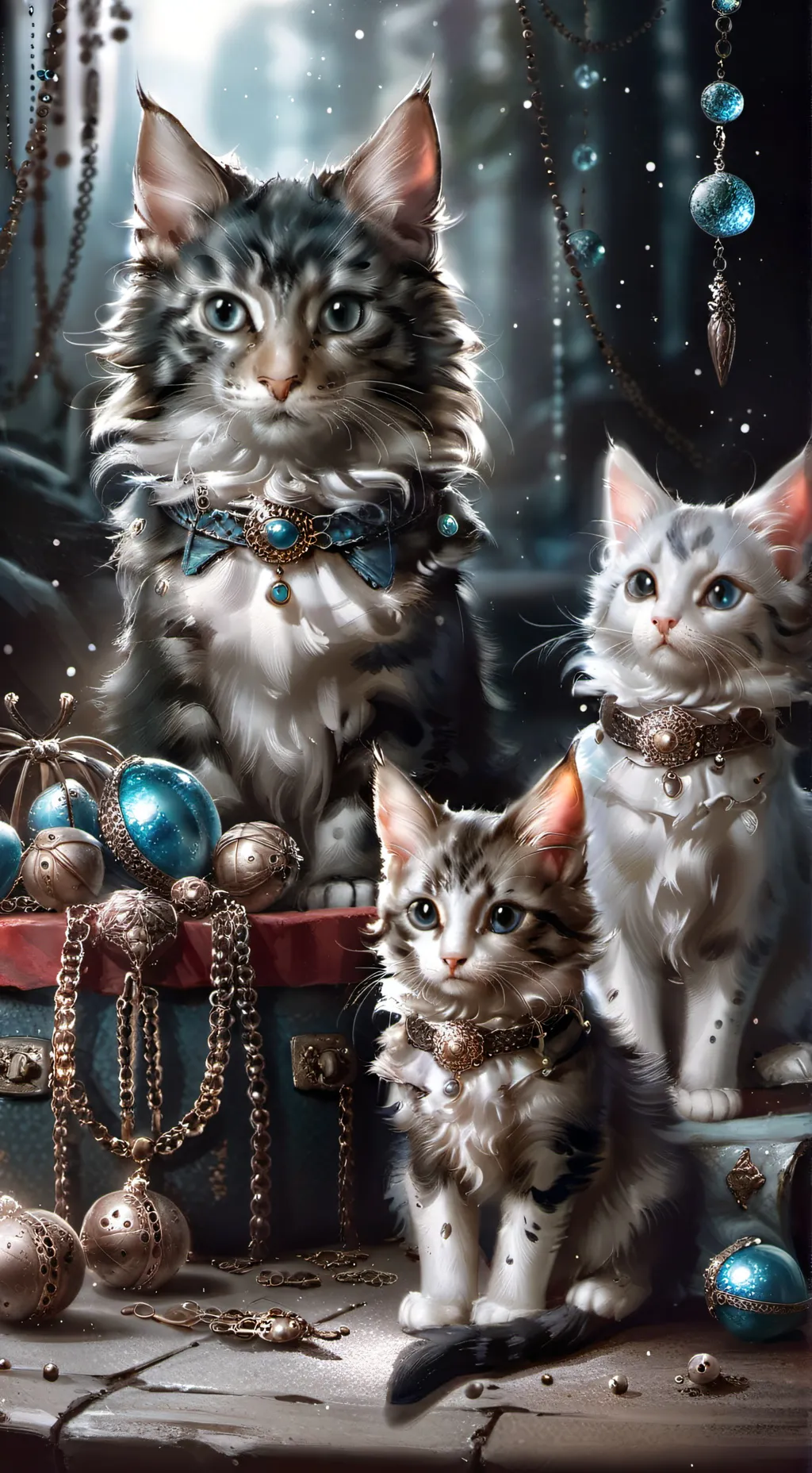 ai character: gatitos nocturnos background