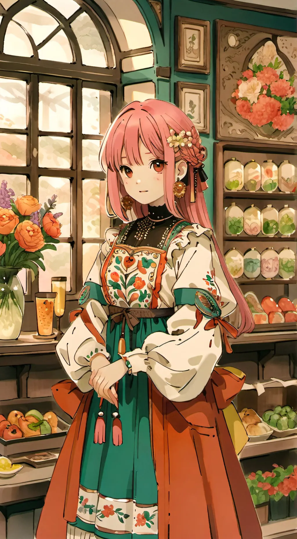 ai character: Подруга background