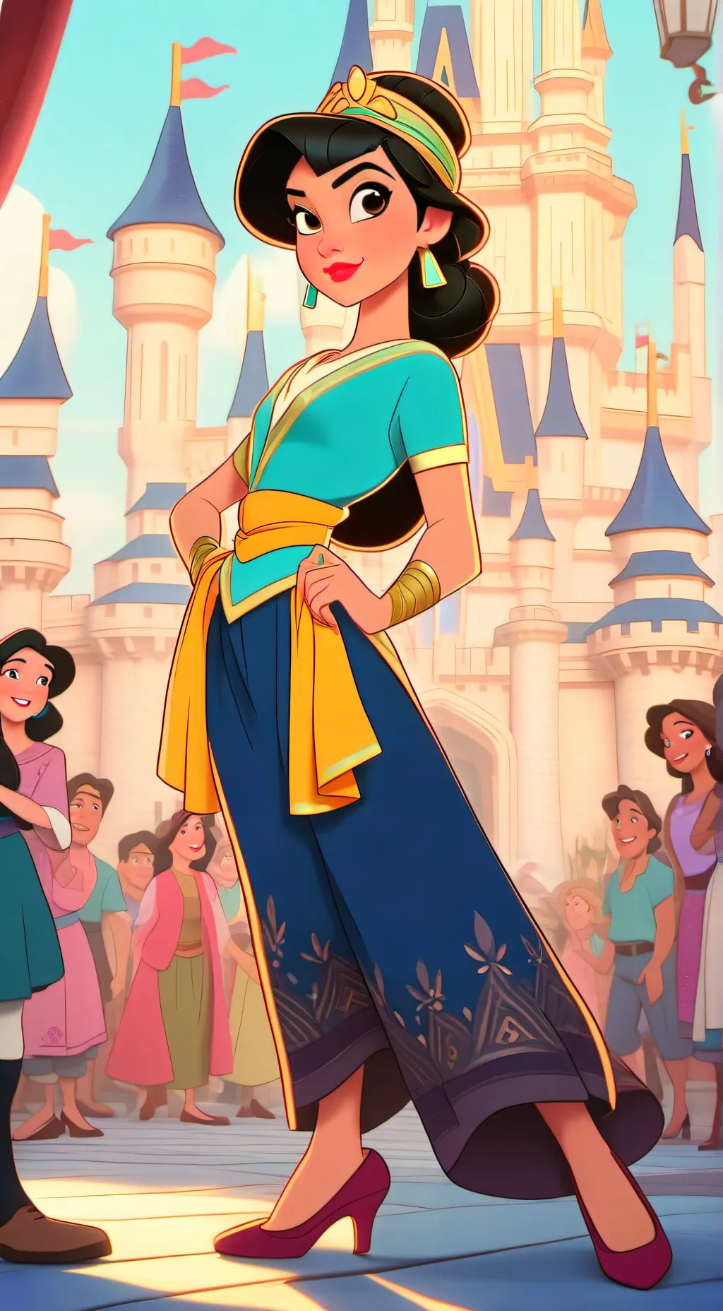 ai character: Disneyland💖 background