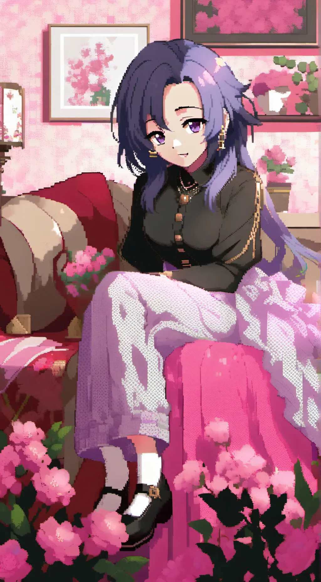 ai character: Vale♥️🟪 background