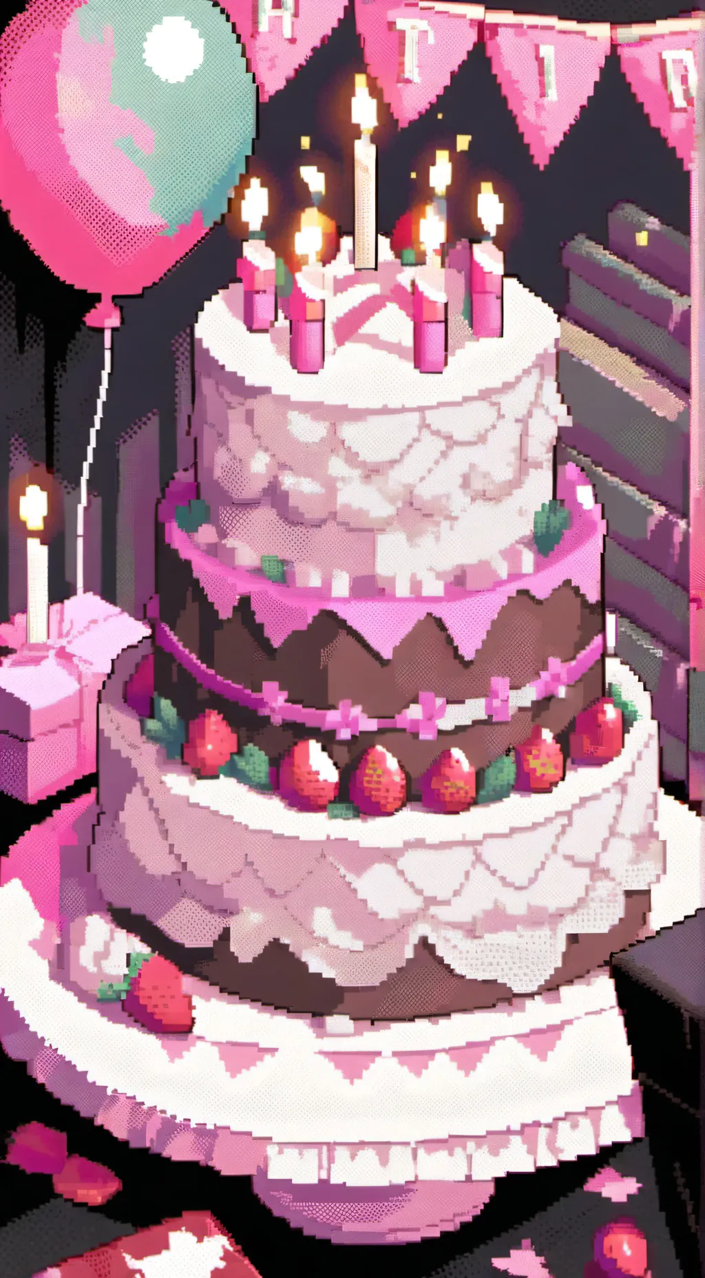 ai character: BIRTHDAY 🎂  background