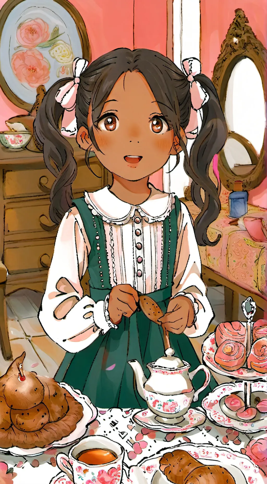 ai character: Lucy  background