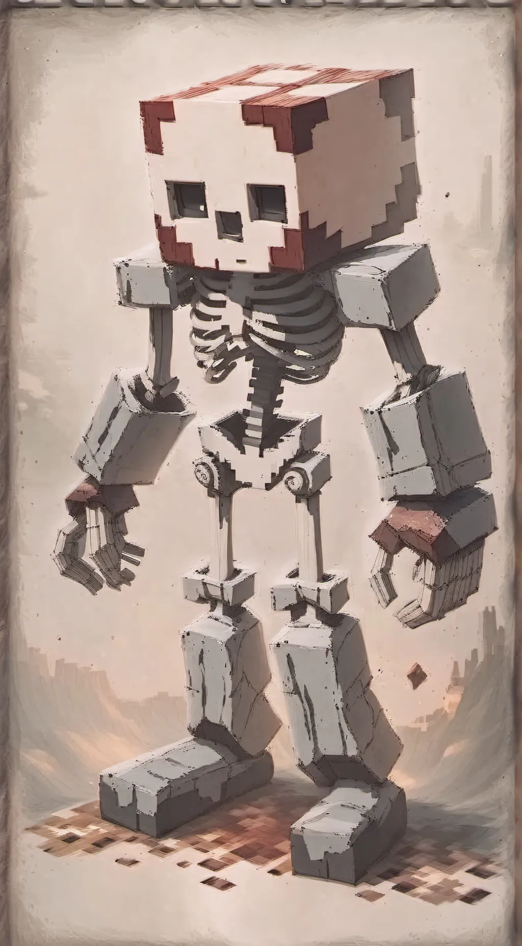 ai character: creeper woman background