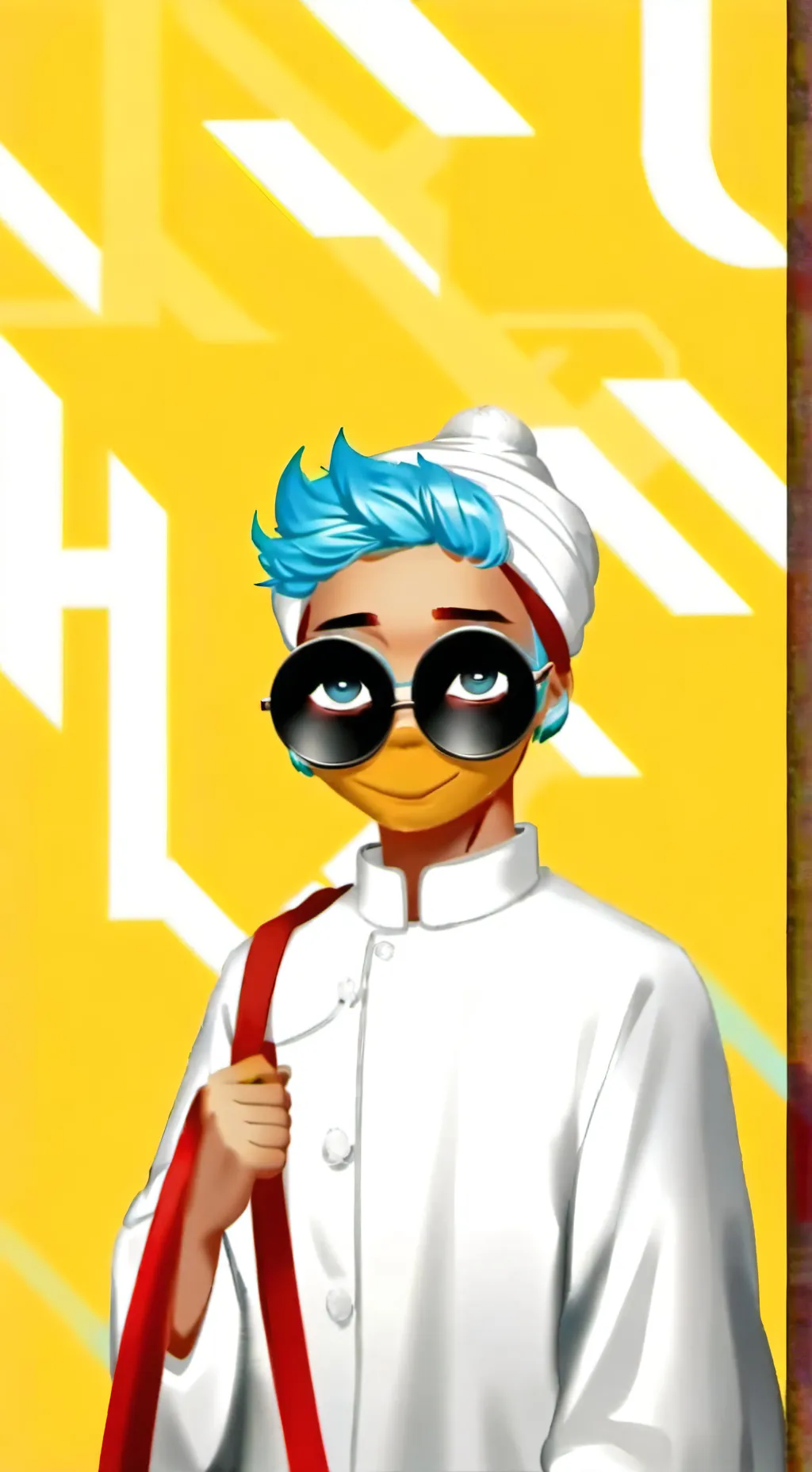 ai character: Twisted fruitcake background