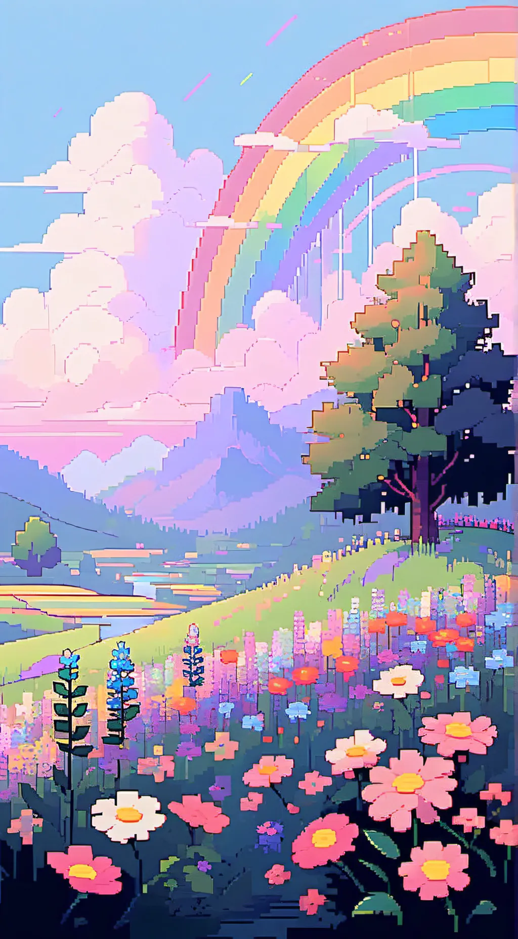 ai character: DANDYS WORL~~<3 background