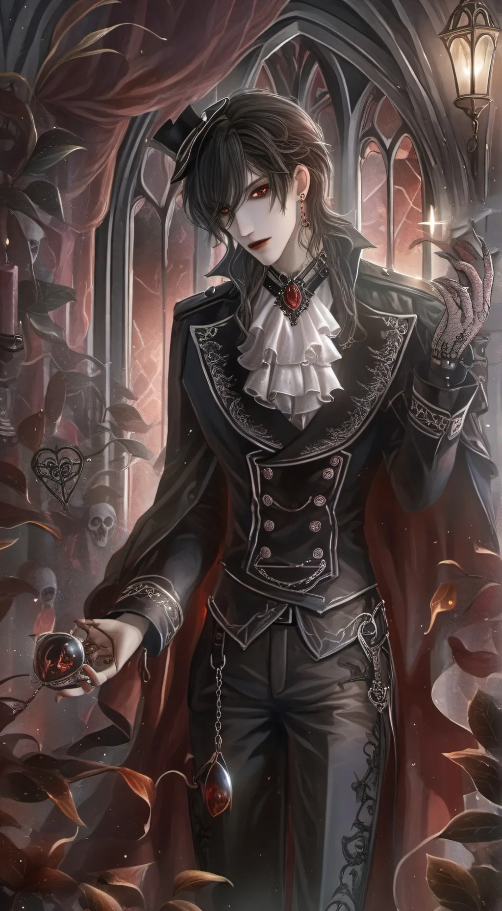 ai character: Leon  background