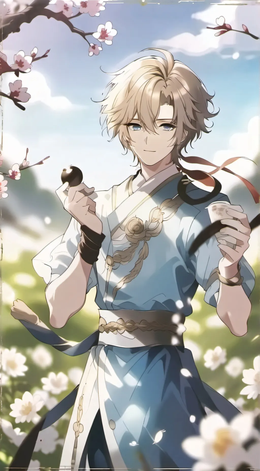 ai character: Moon light  background