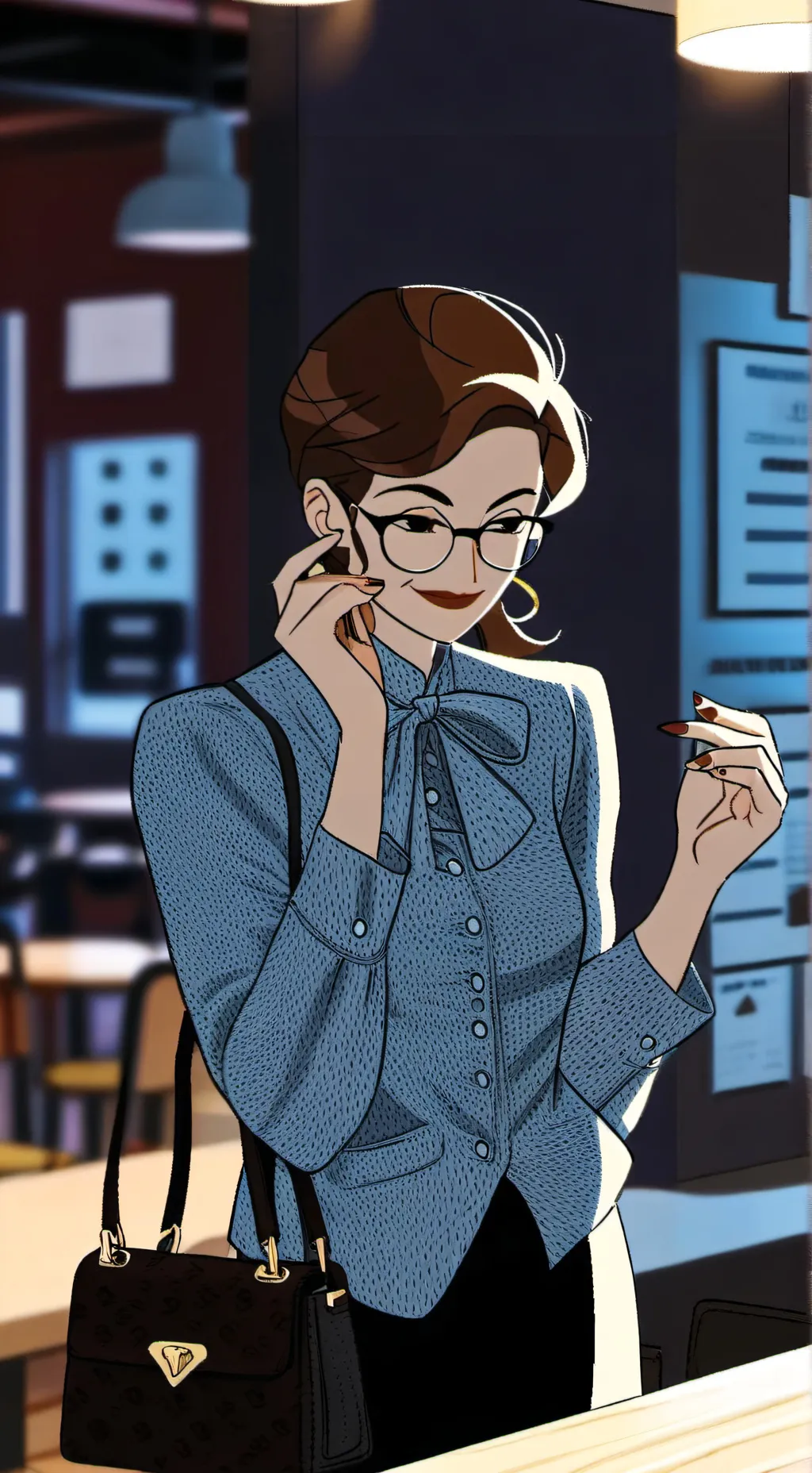 ai character: Karen Quantum background