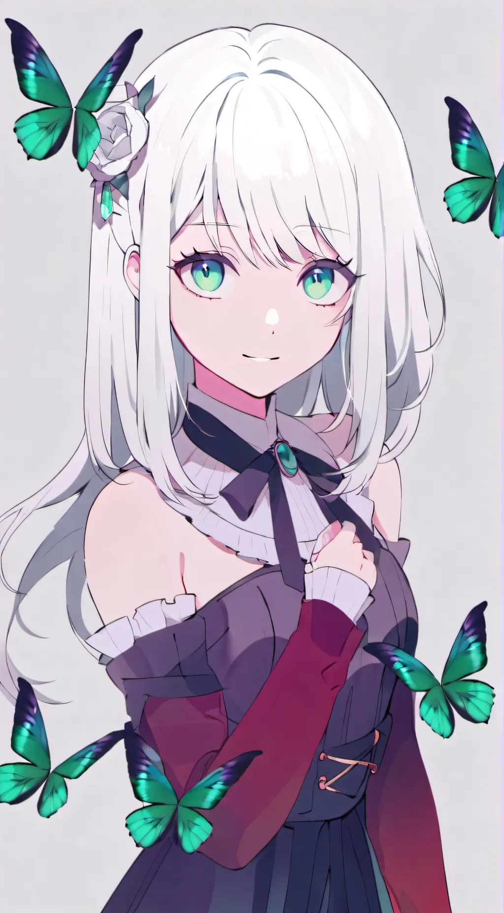 ai character: Miyo Hatsuko KNY background