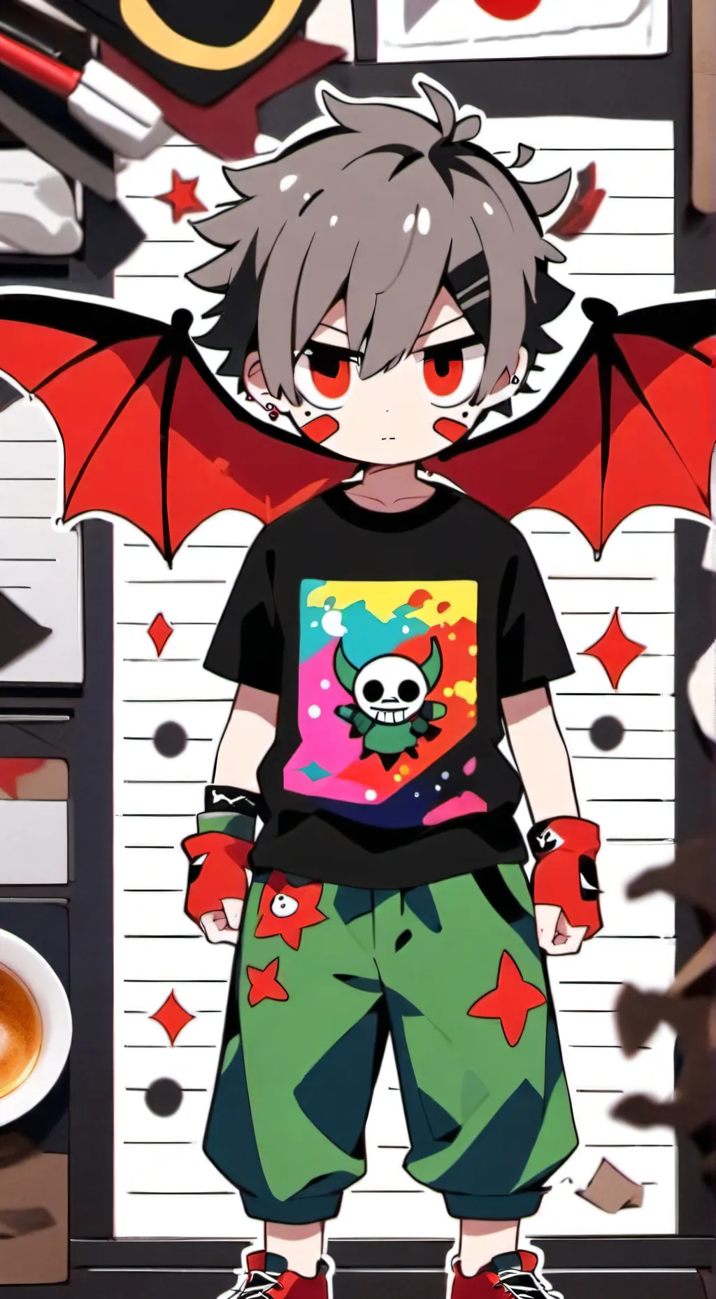 ai character: Samu. Exe  background