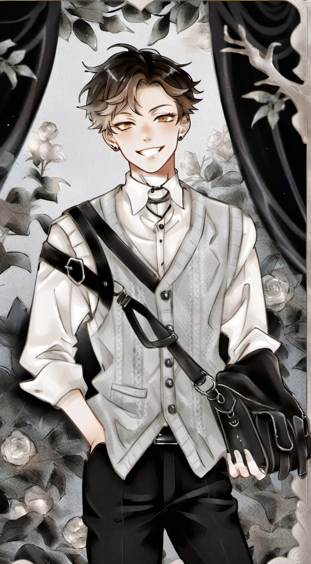 ai character: 🩶Zayn🩶 background