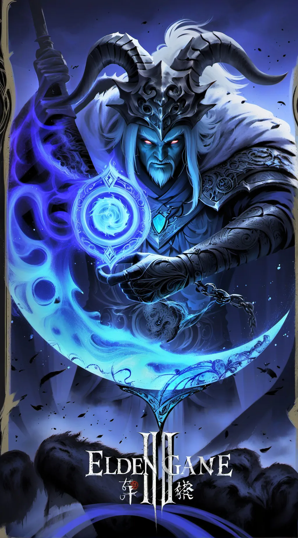 ai character: mestre das sombras background