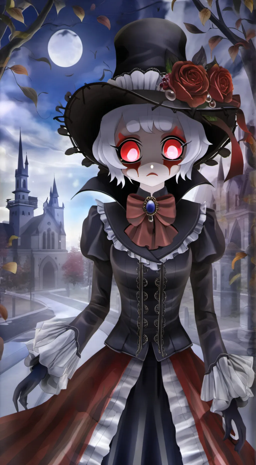 ai character: wenda is sad. :( background