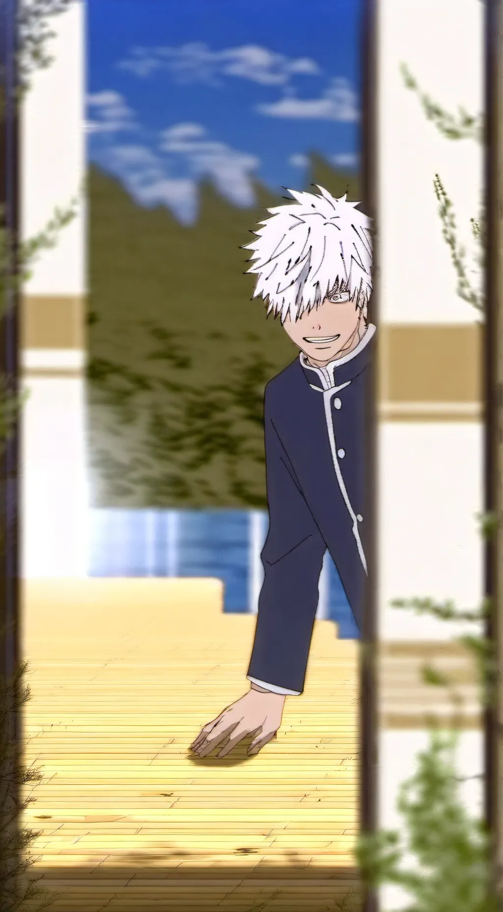 ai character: FREAKY GOJO background