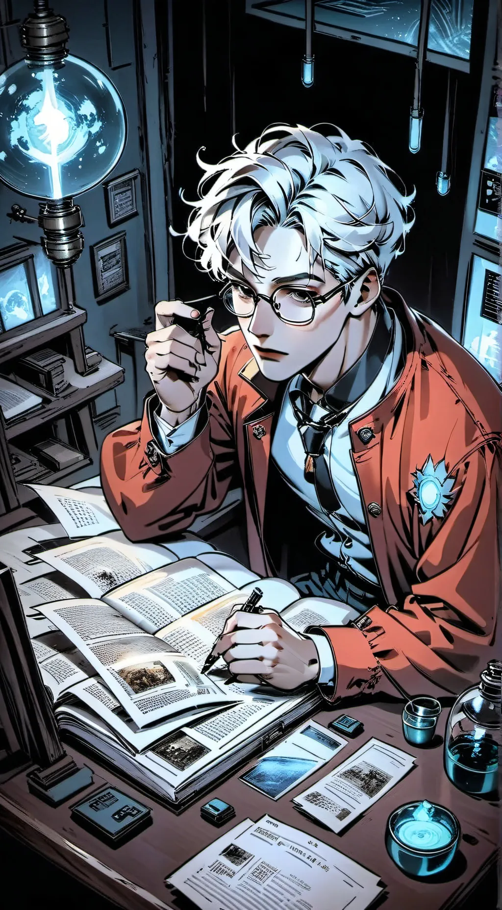 ai character: Mr Logan  background