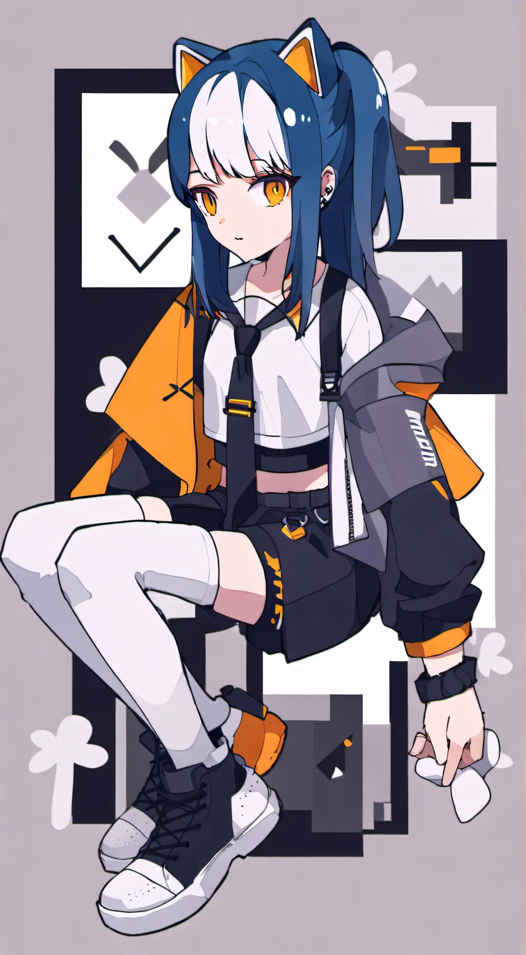 ai character: girl sonic background