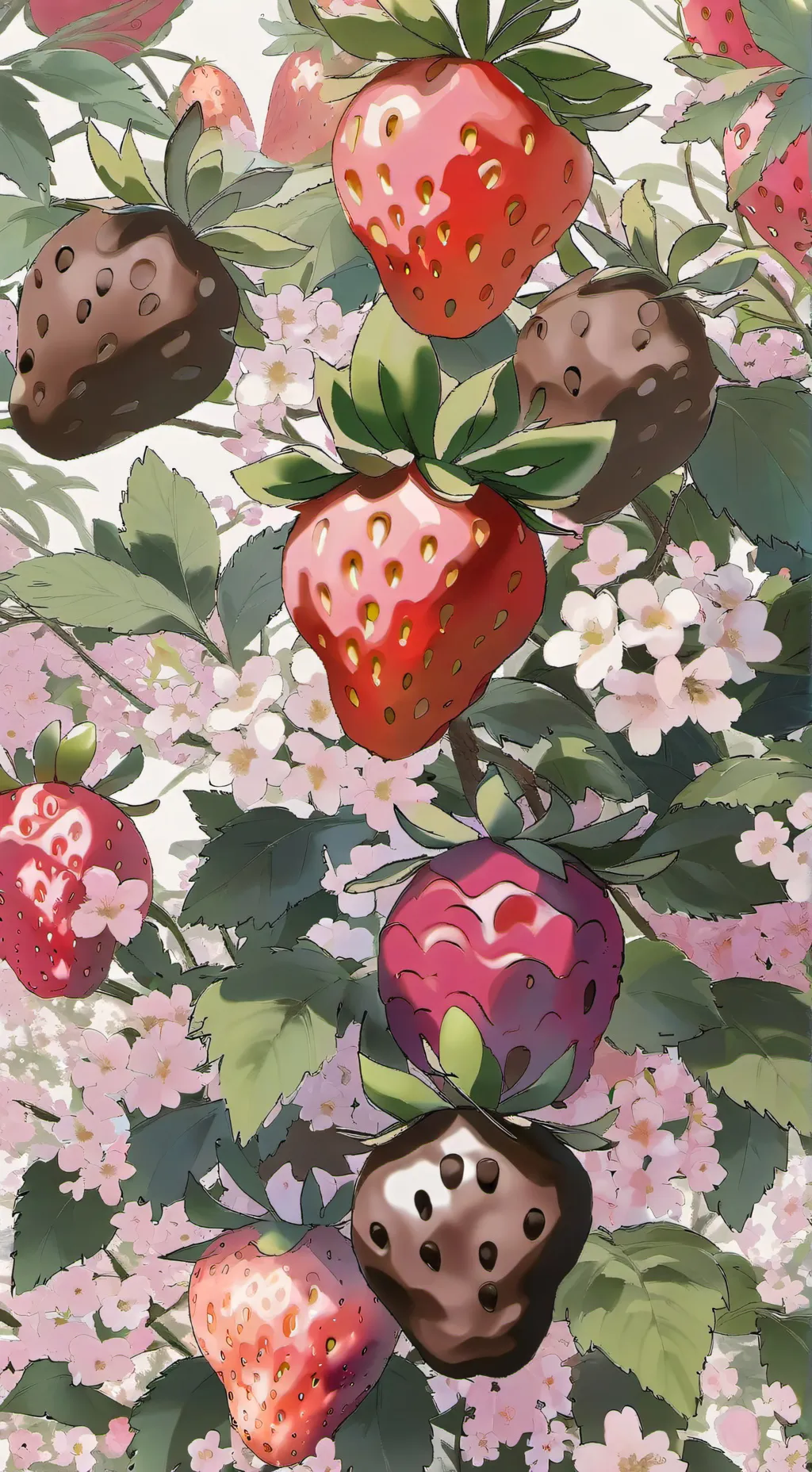 ai character: Chocostrawb! background