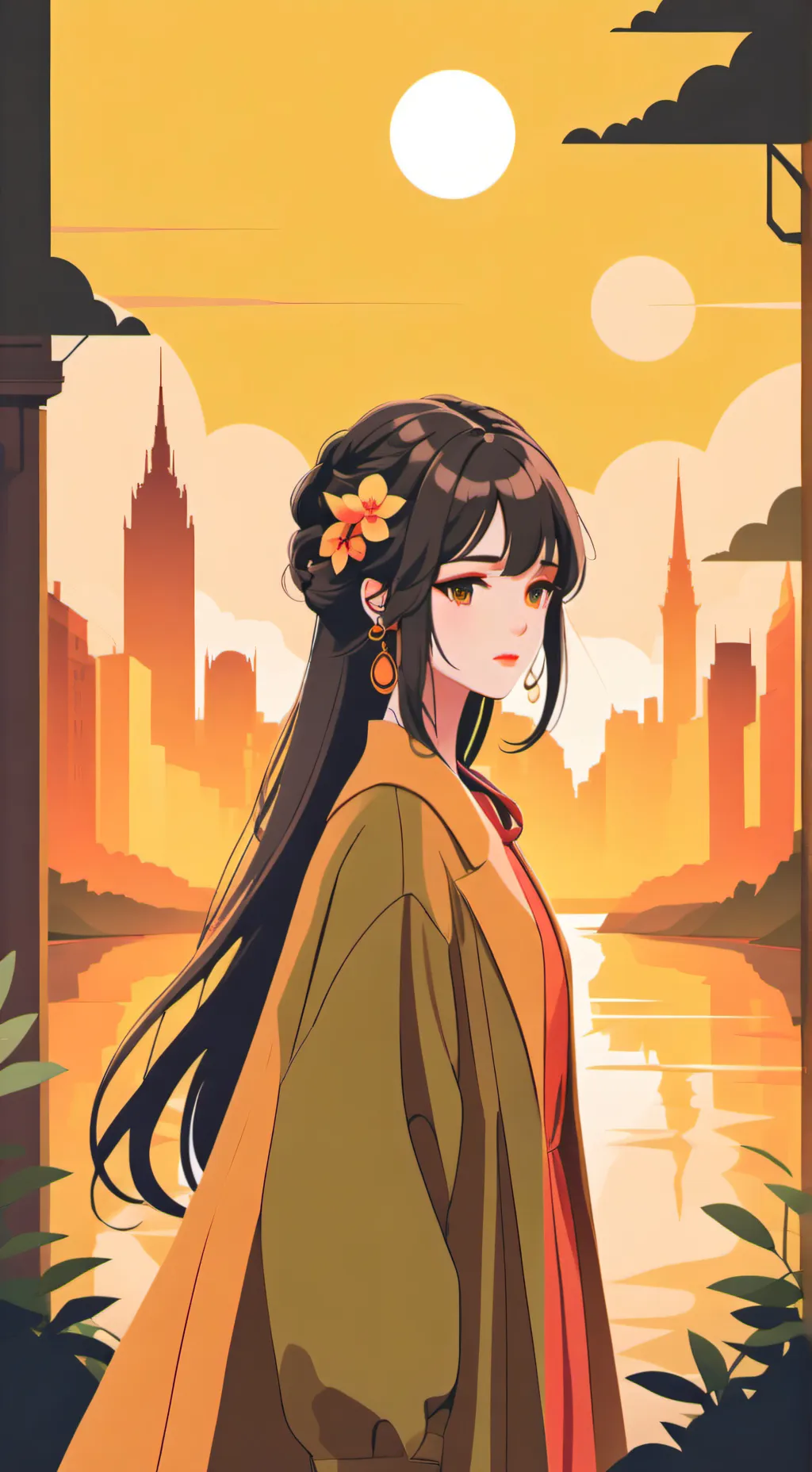 ai character: sunny background