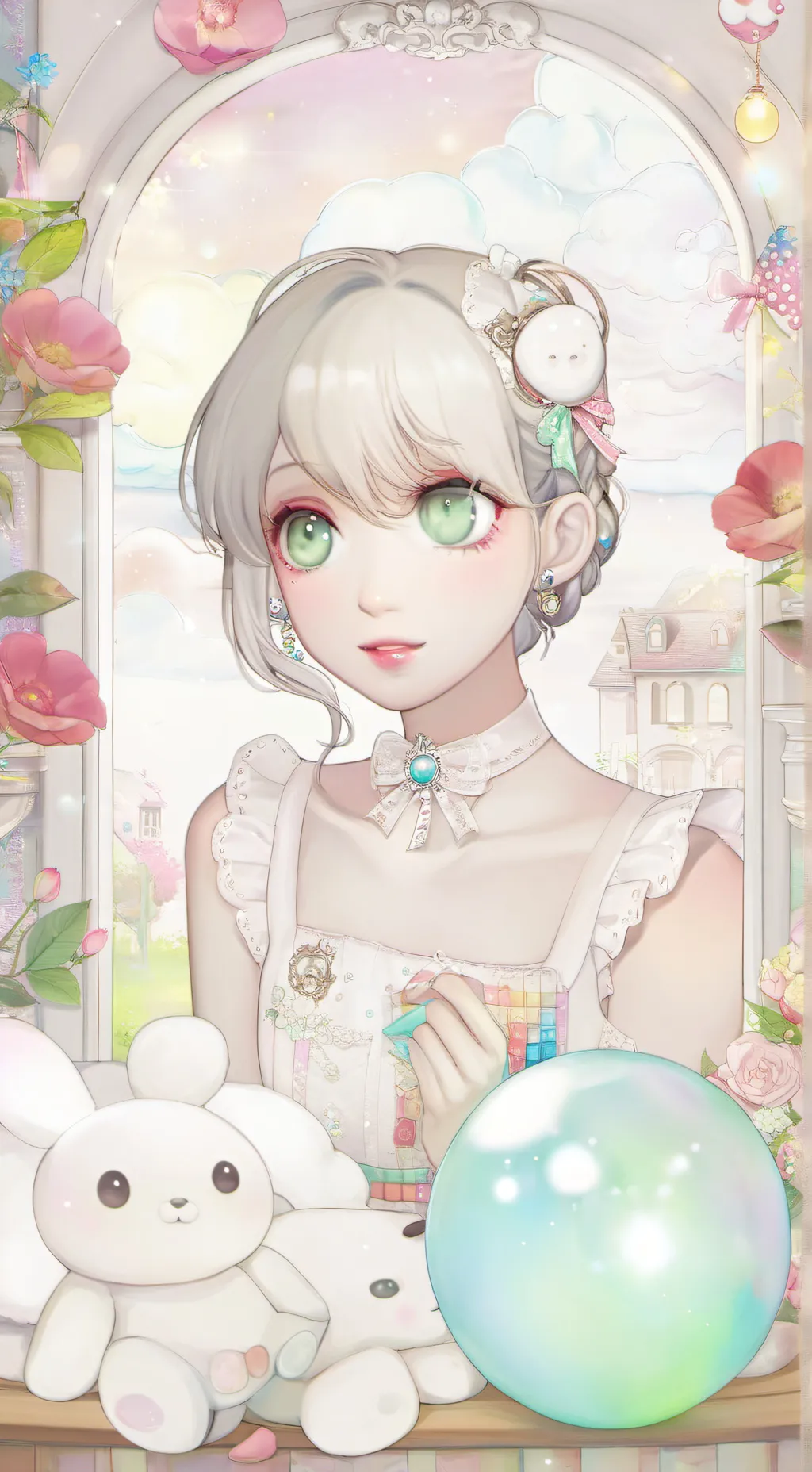 ai character: laboratório  background