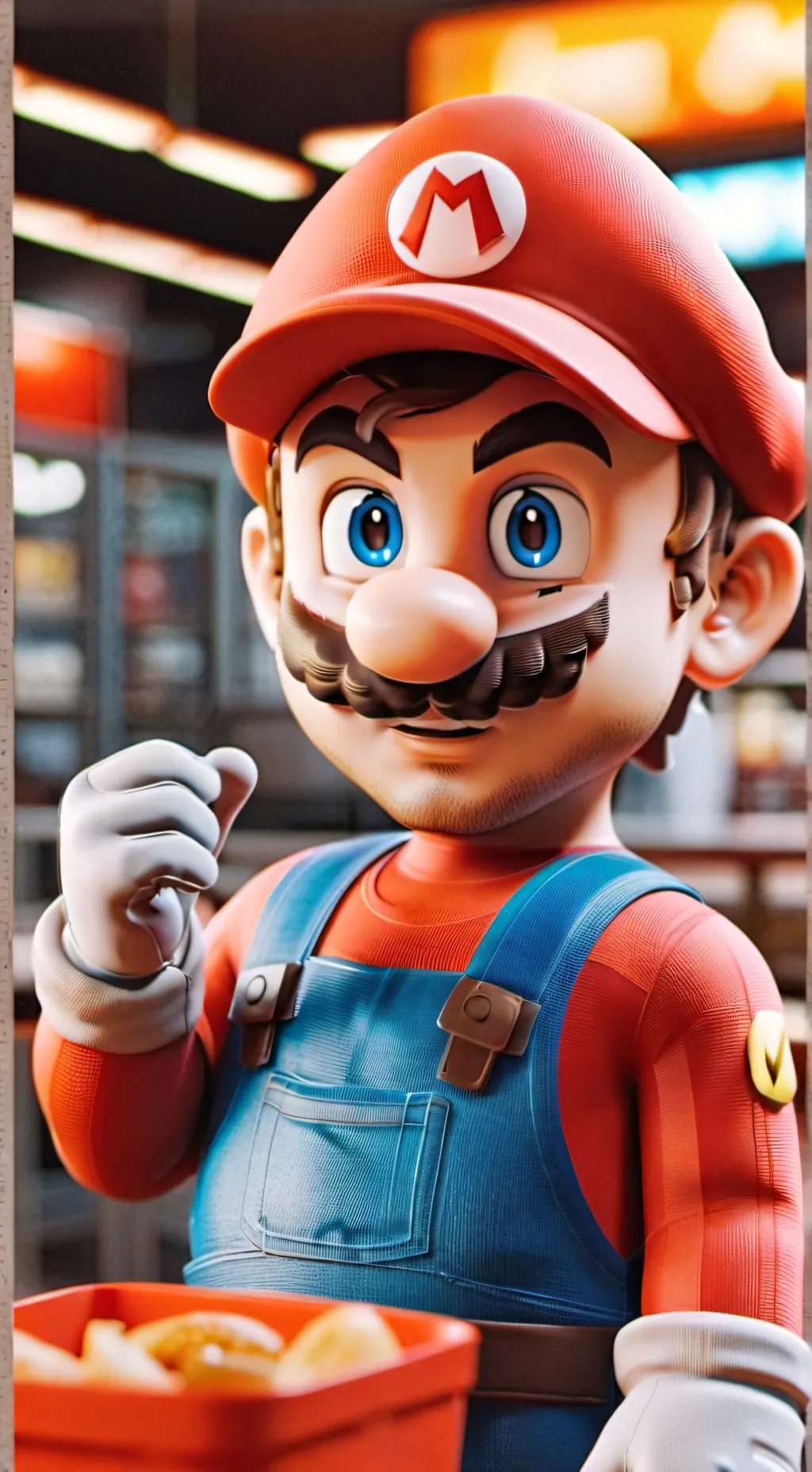 ai character: Mario bros  background
