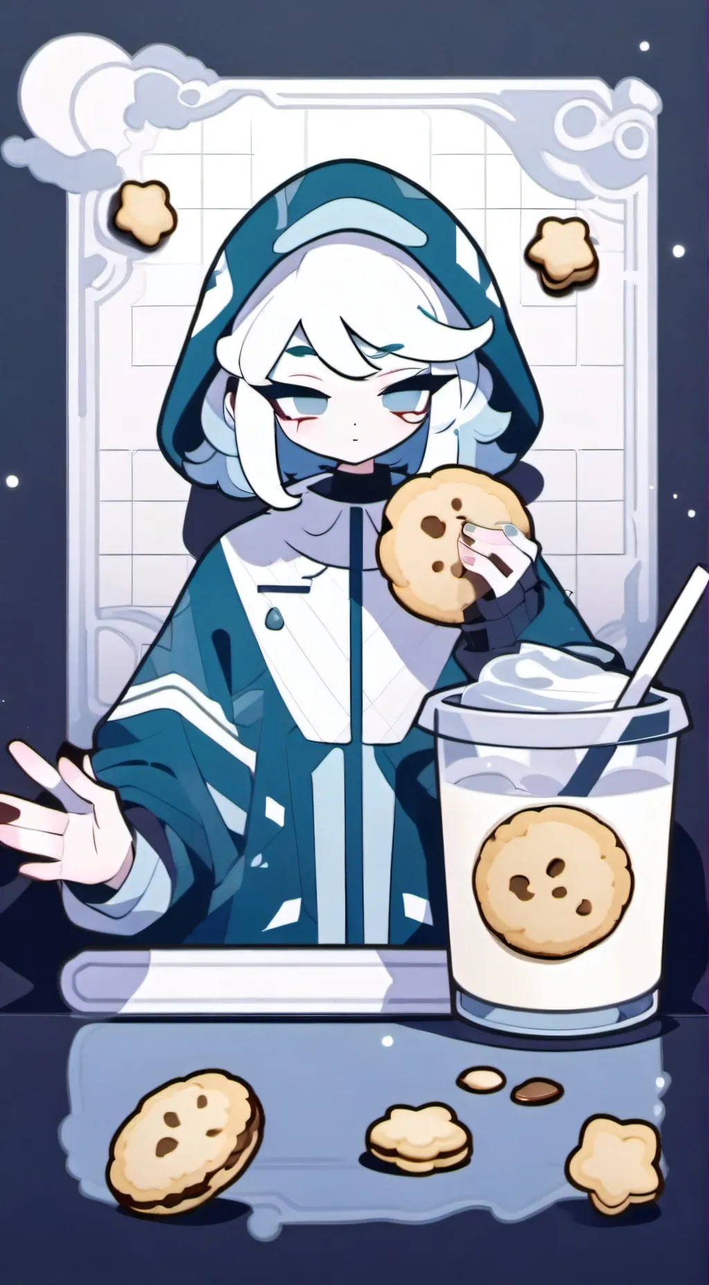 ai character: SHADOW MILK background