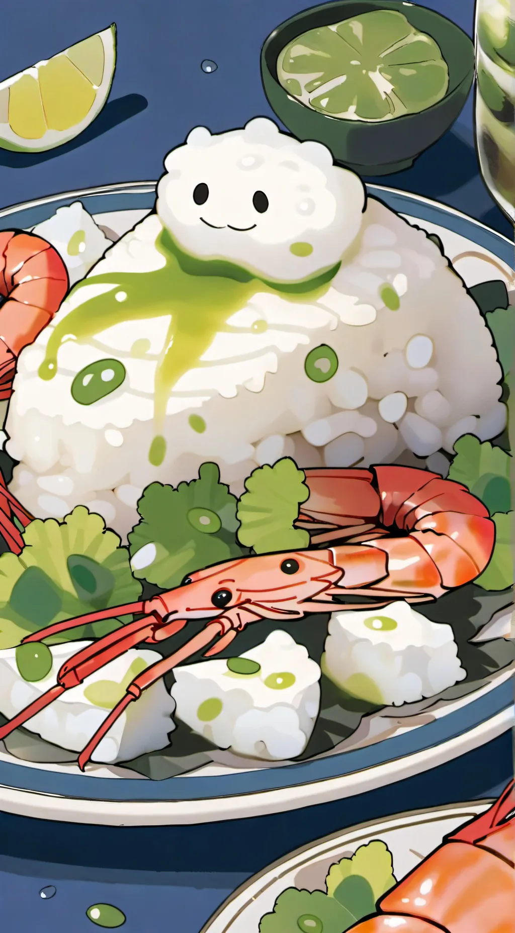 ai character: shrimp challenge  background