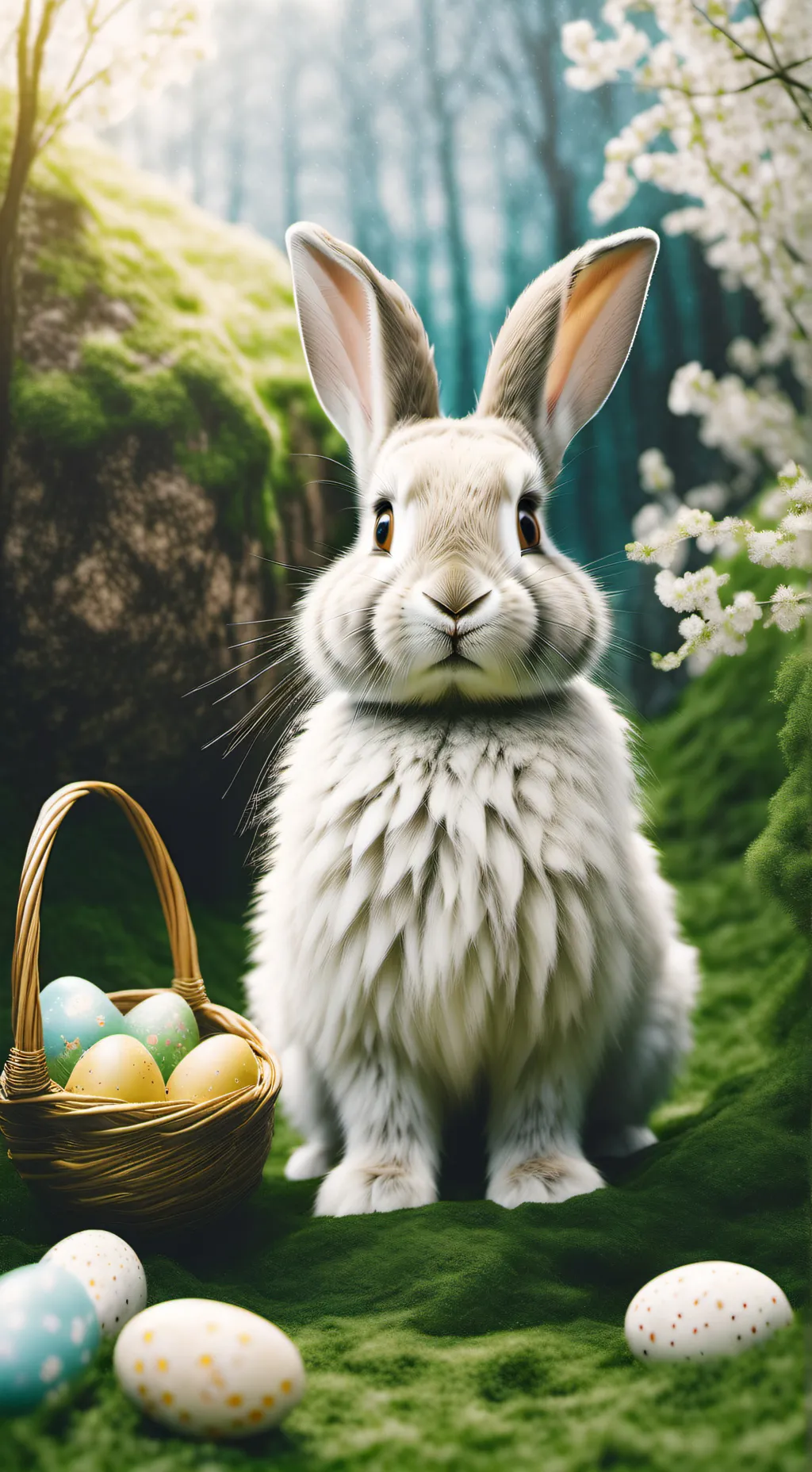 ai character: Easter Bunny background