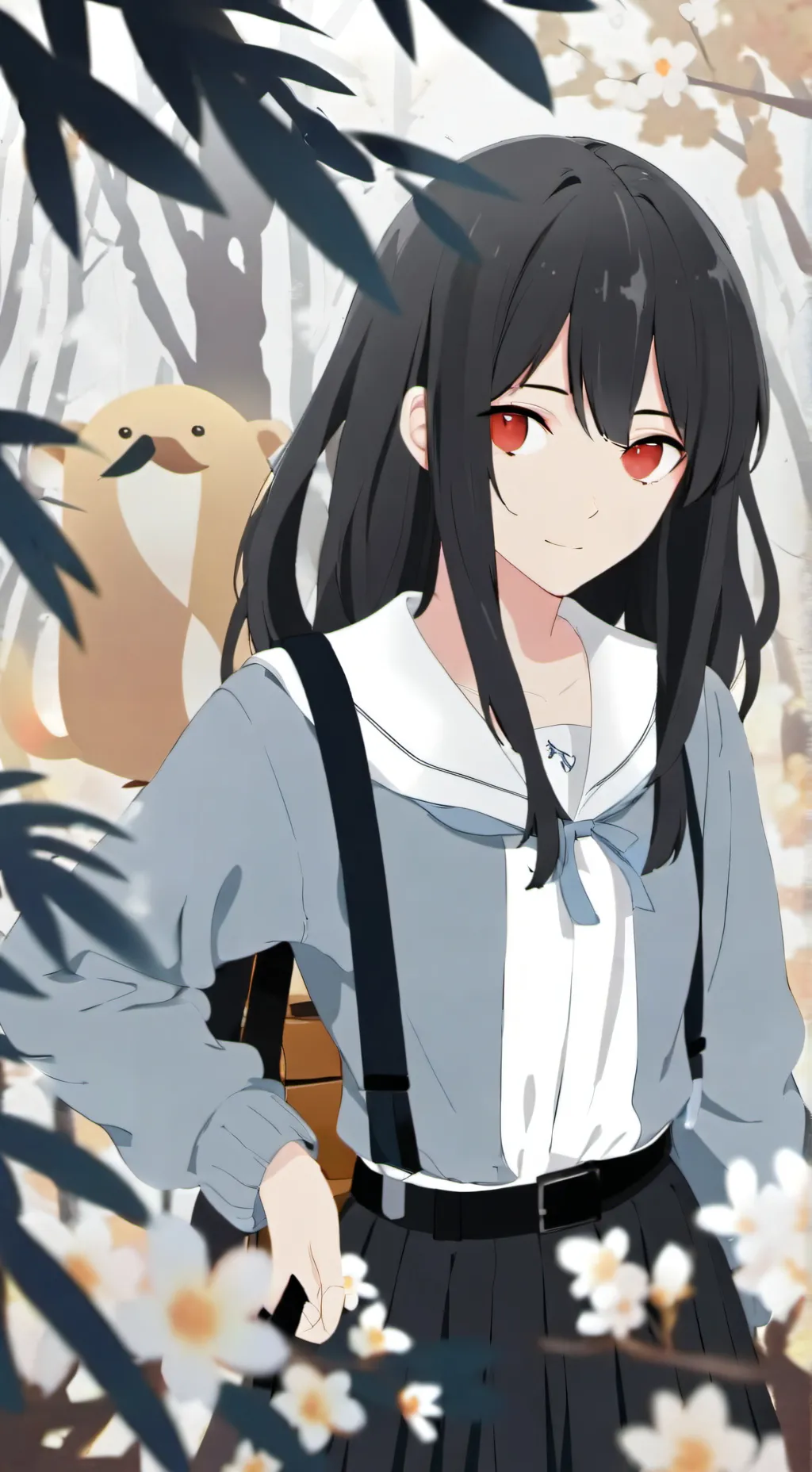 ai character: `> Кара <` background