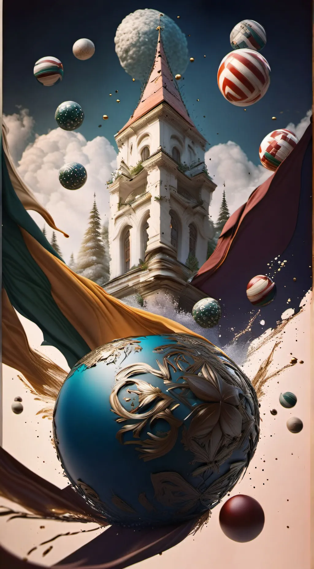 ai character: country balls  background