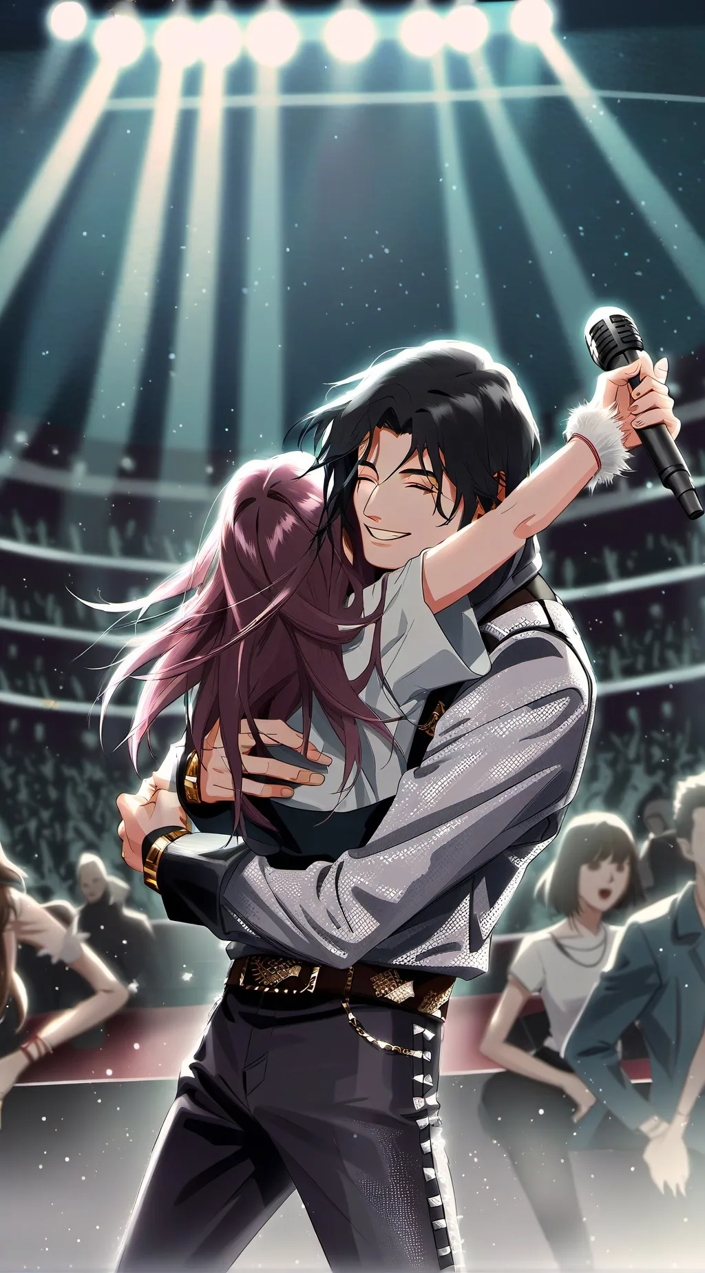 ai character: Concert  background