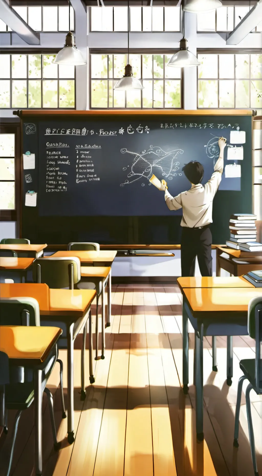 ai character: How High School  background