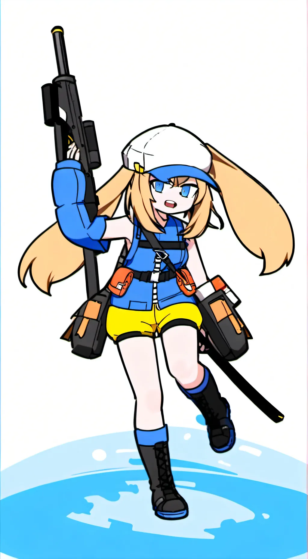 ai character: polis kadın  background