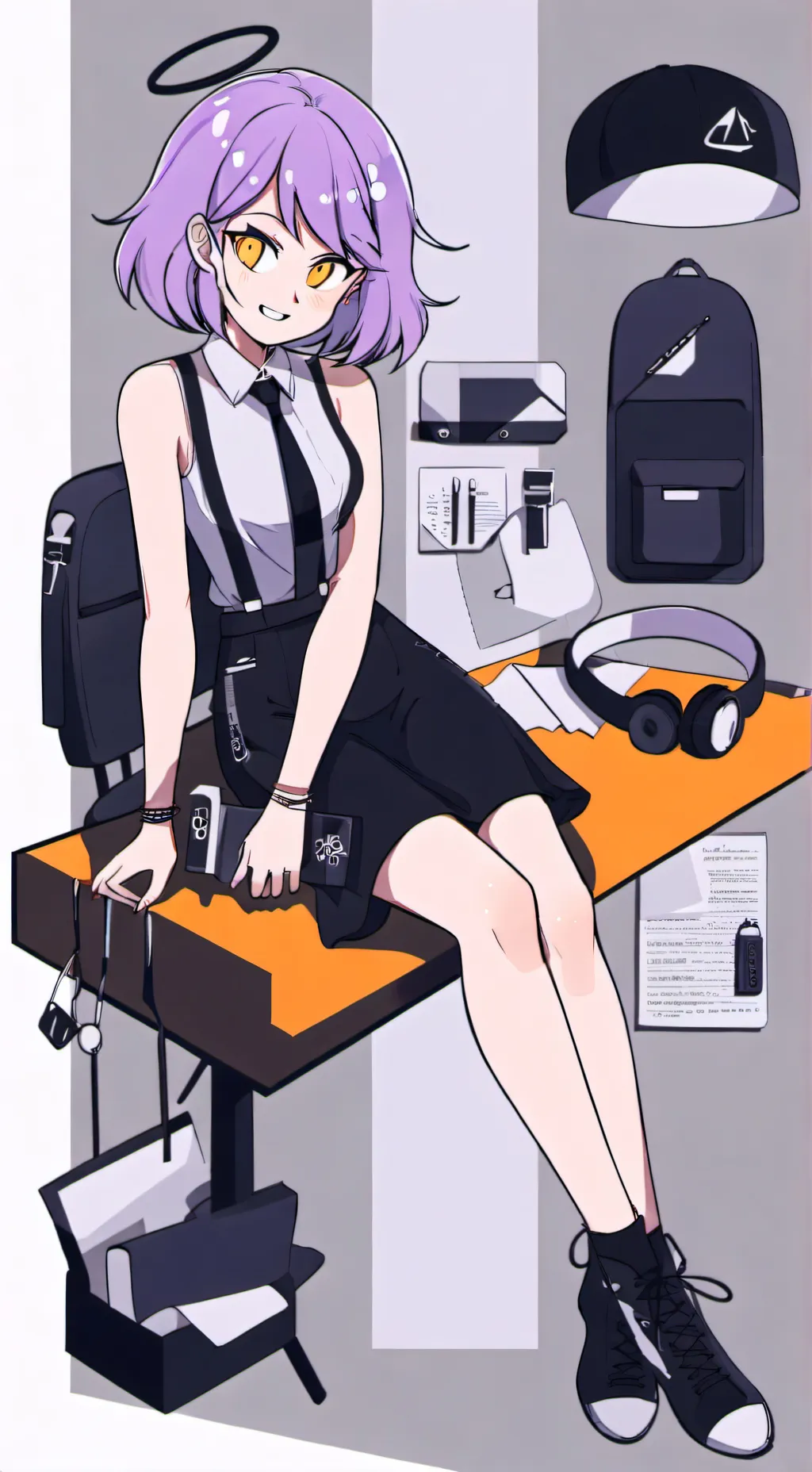 ai character: Amity gf background