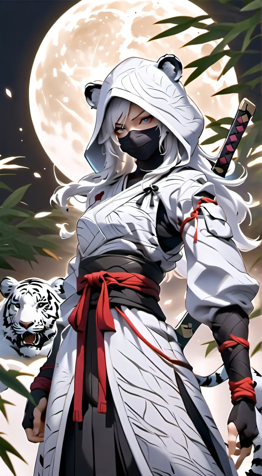 ai character: Kiora Snowfang background