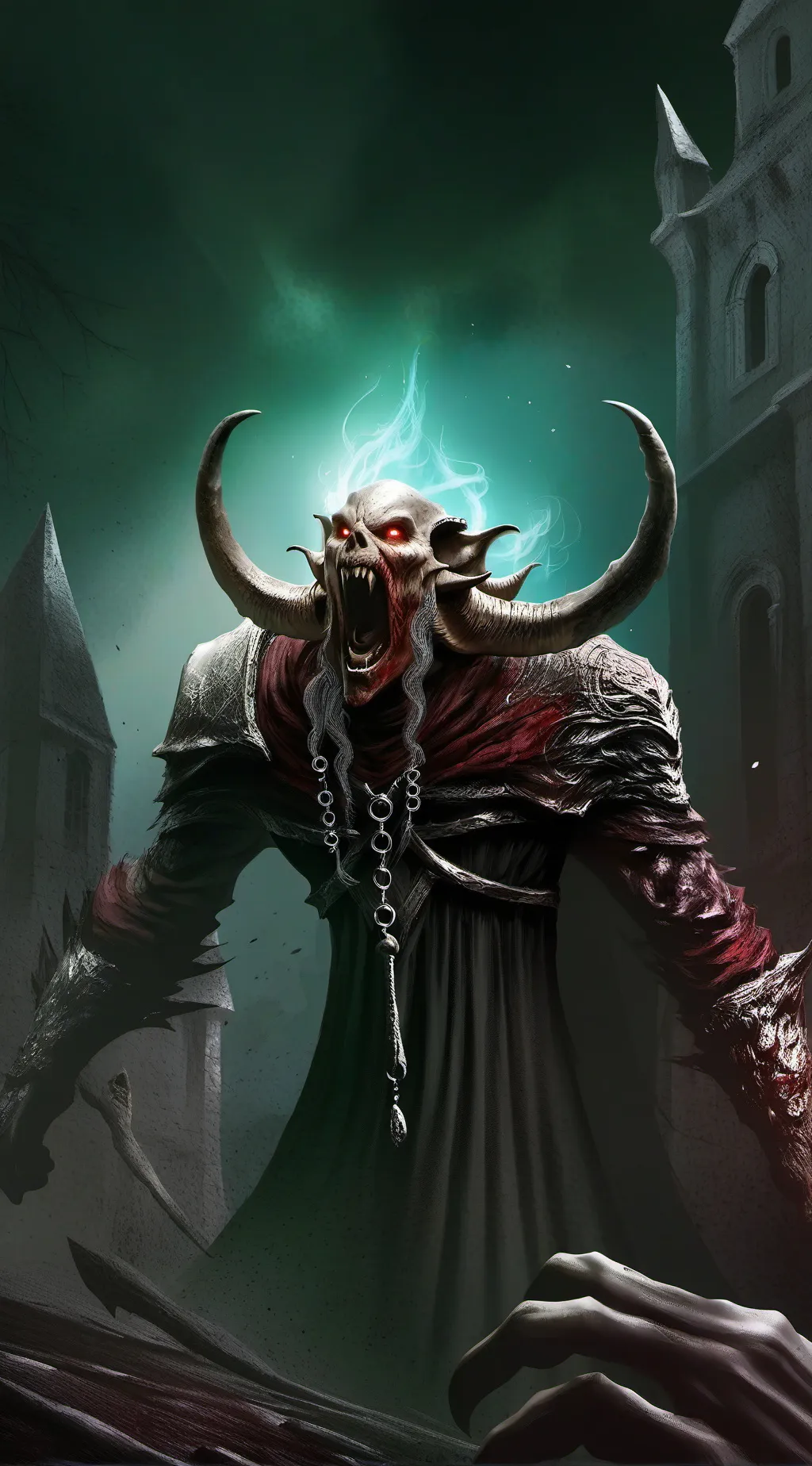 ai character: calabera background