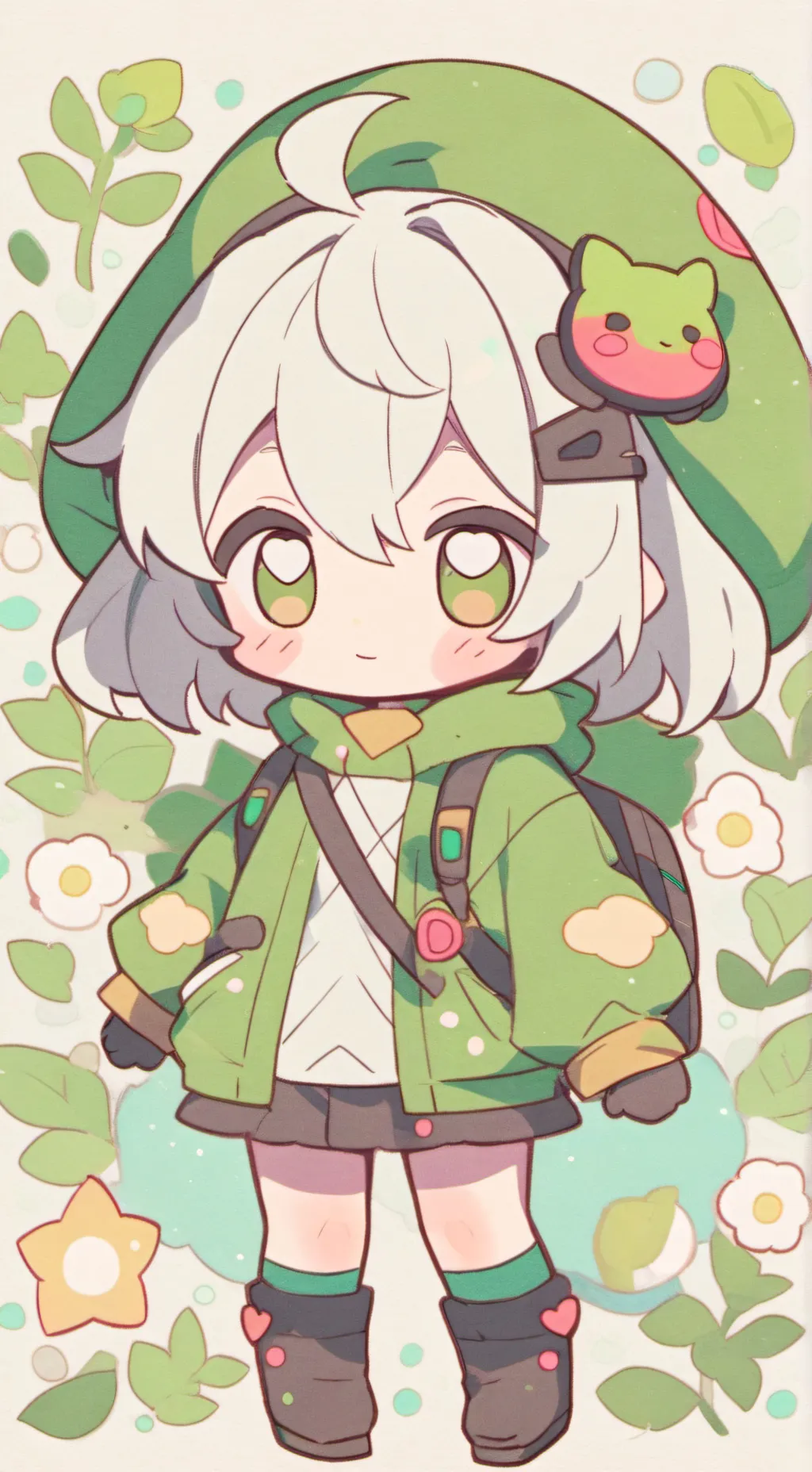 ai character: slender x emo background