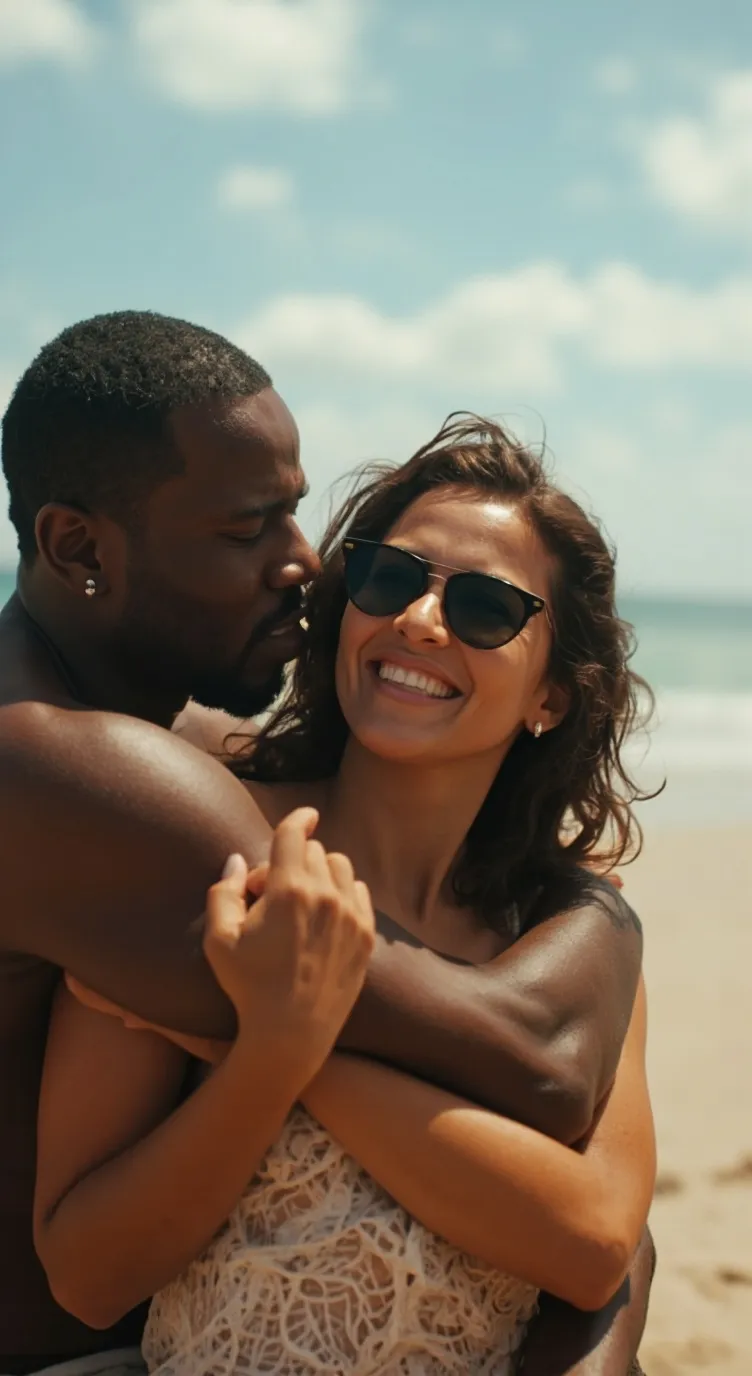 ai character: Ehefrau im Urlaub background