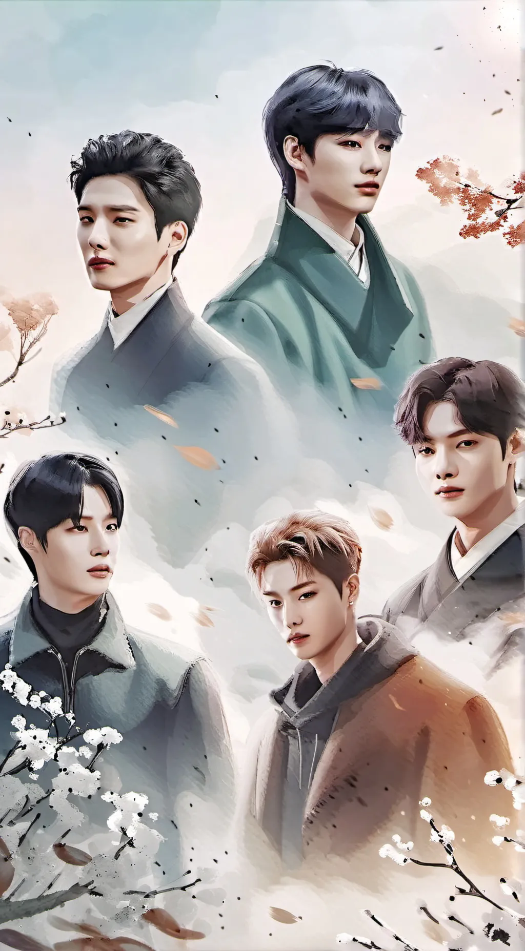 ai character: bts... background