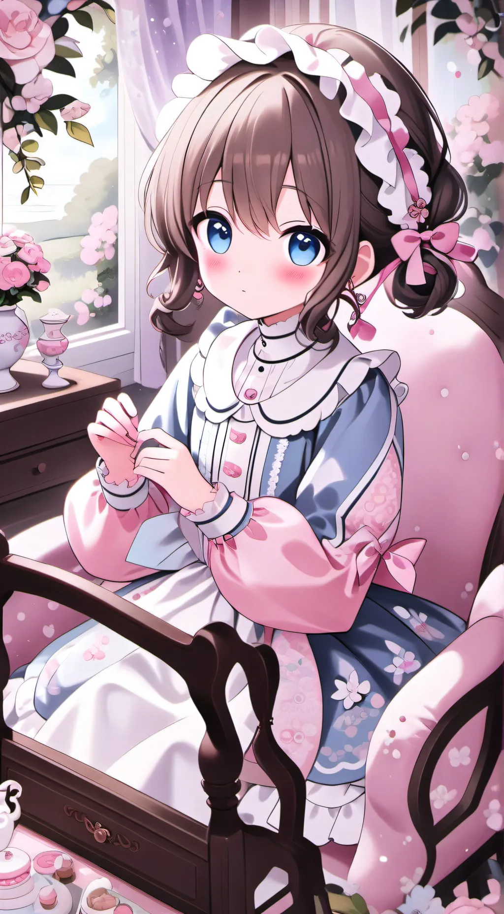 ai character: spoiled sister.... background