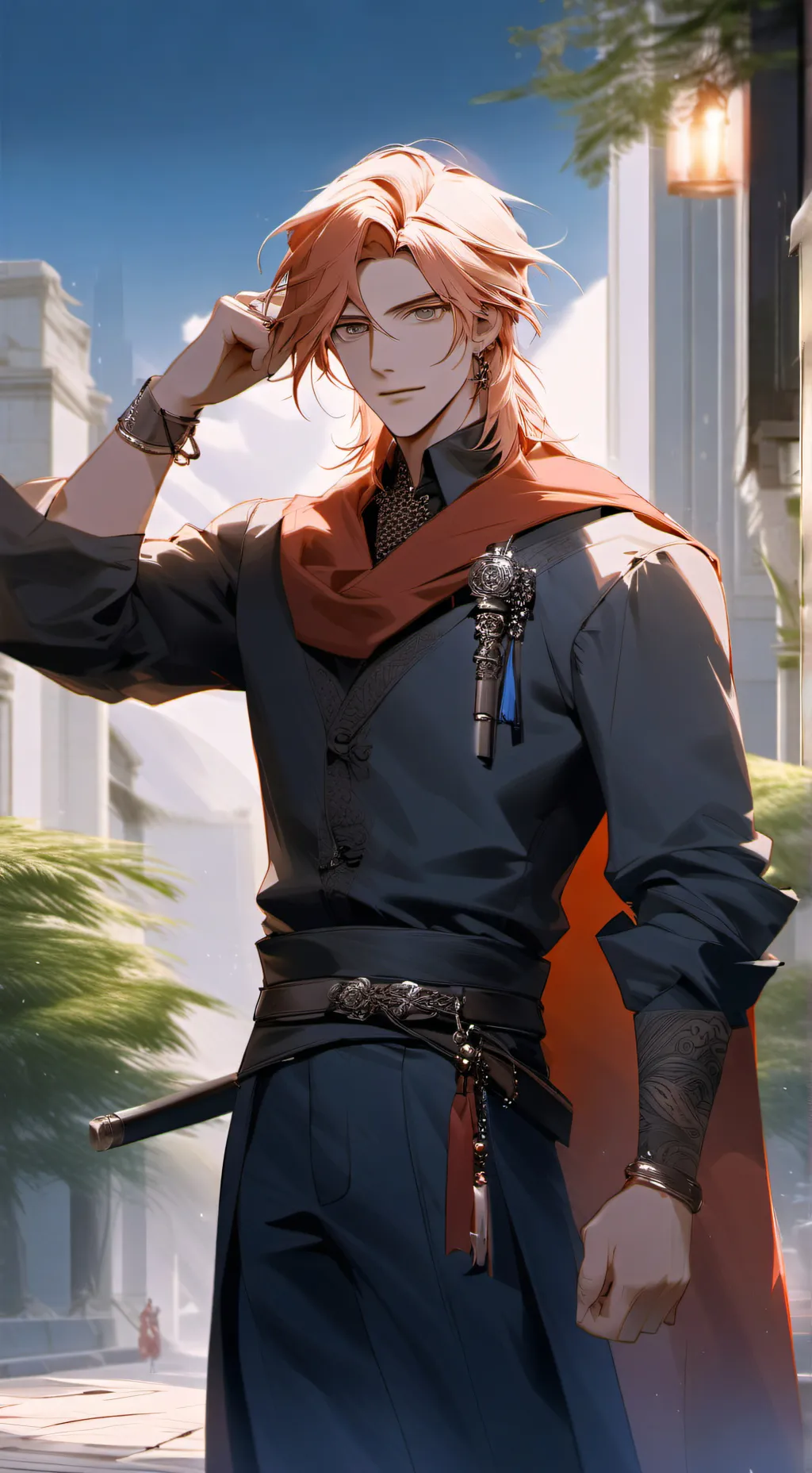 ai character: Aaron  background