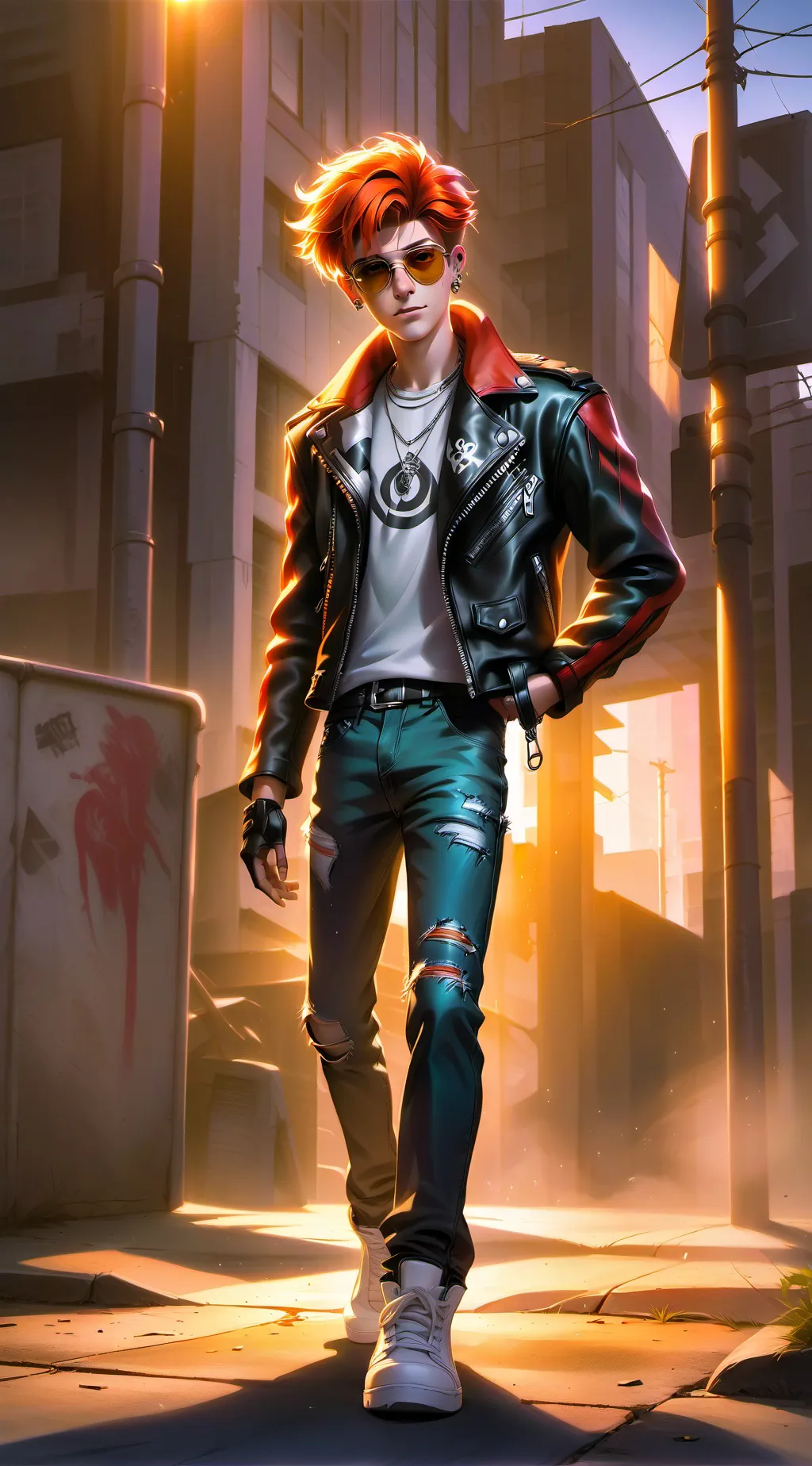 ai character: Kade background