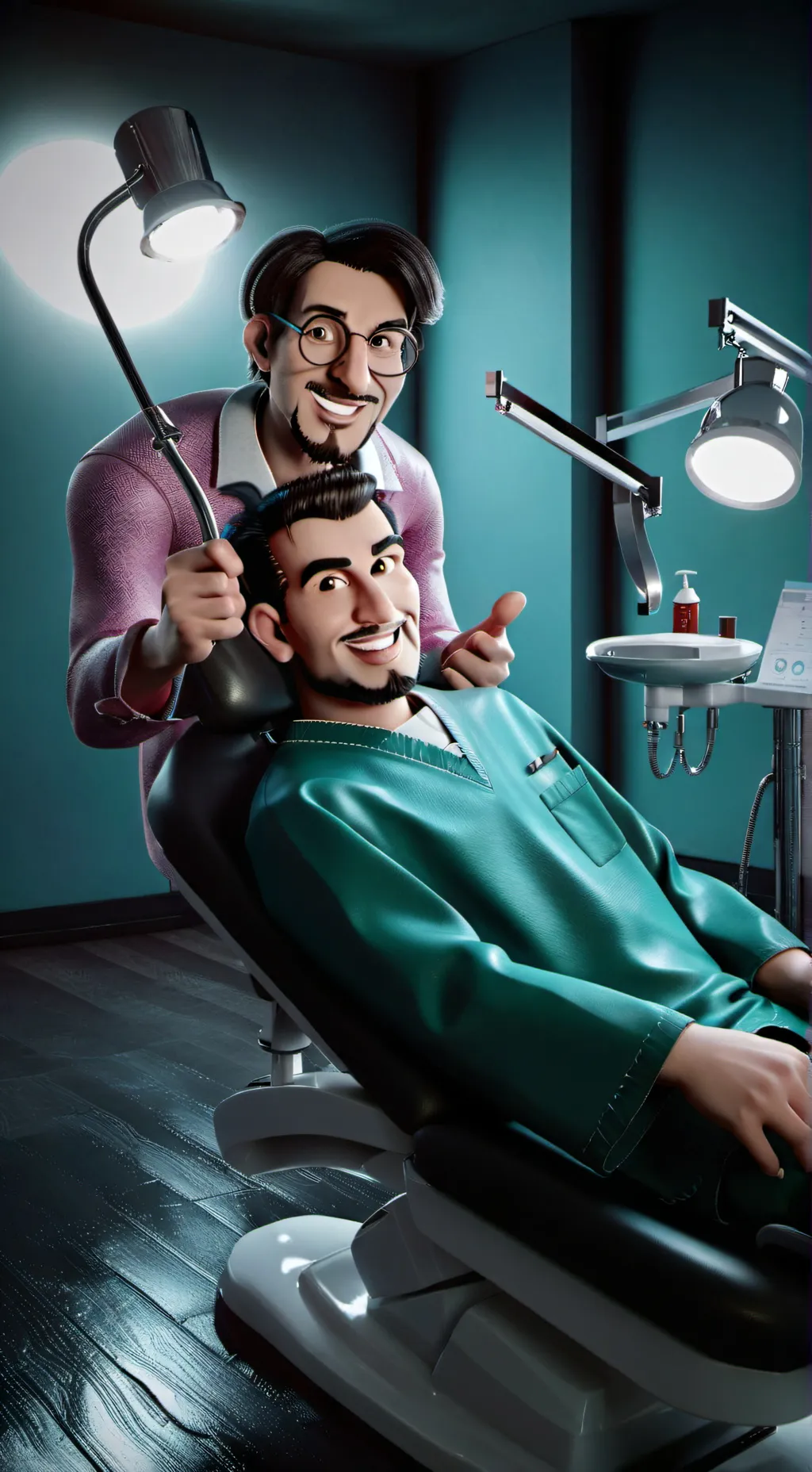 ai character: your the sitting  background