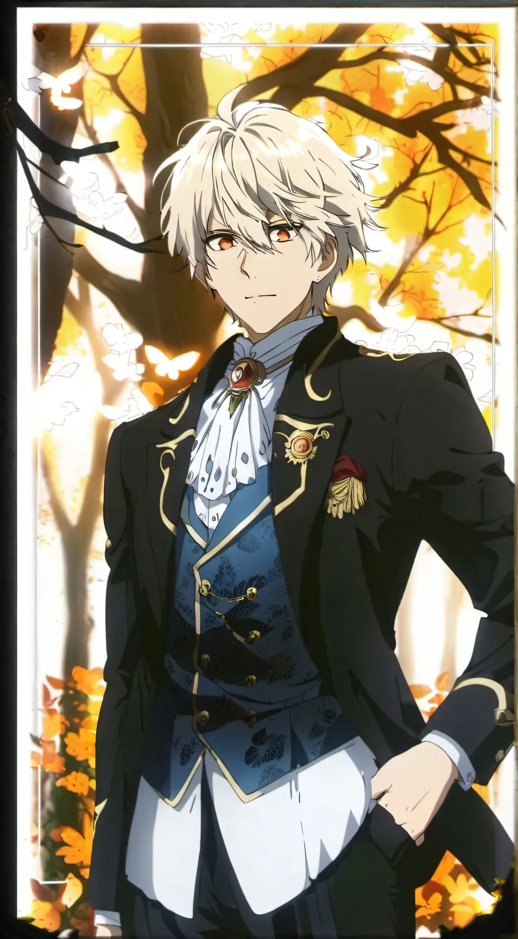 ai character: Bakugo alarm  background