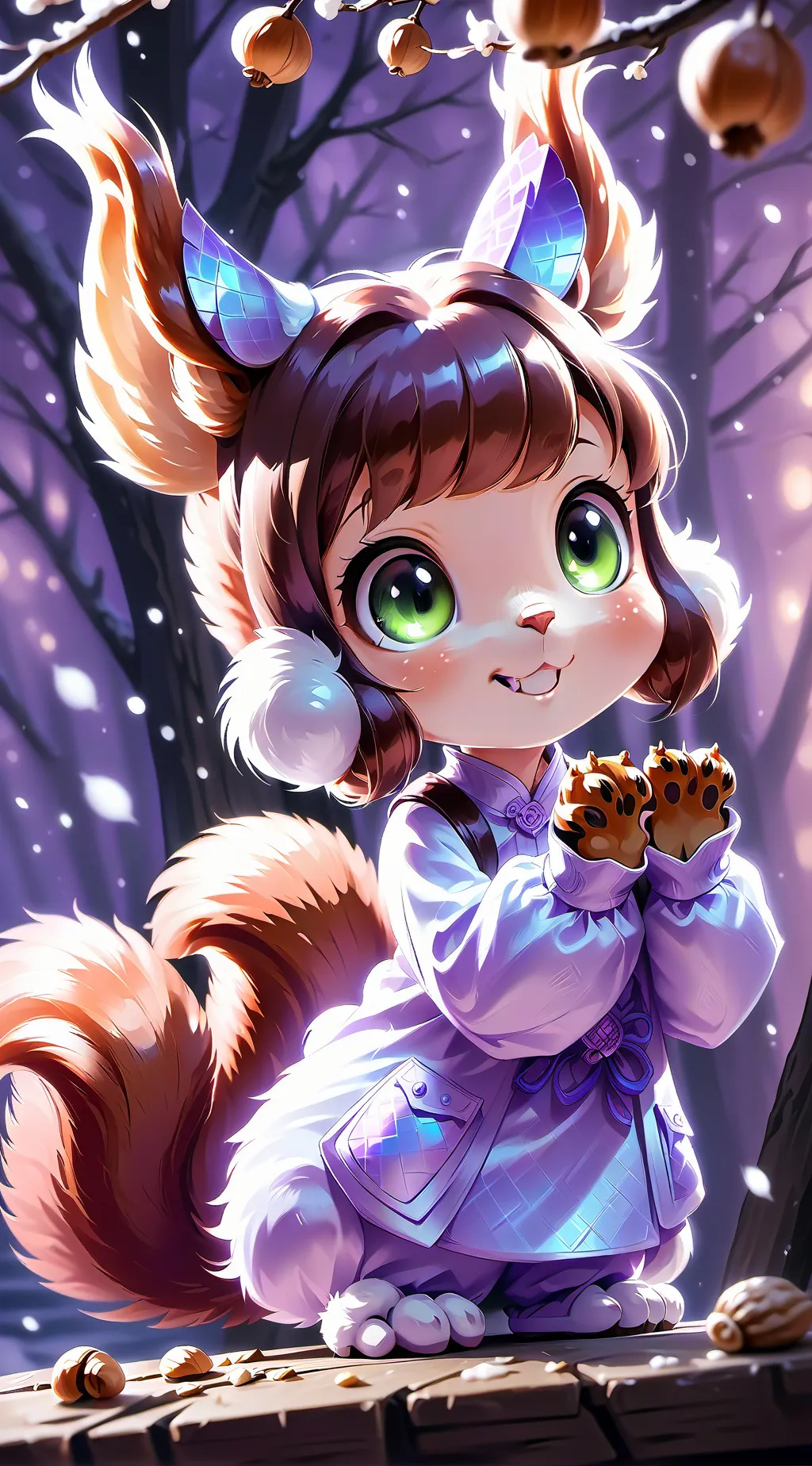 ai character: Squirrel Spirit background